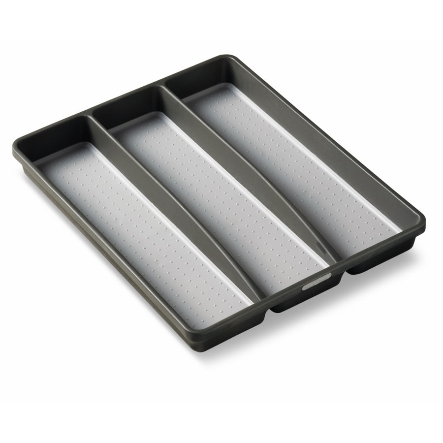 Real Organized 1.8-in x 12.8-in Gray Plastic Drawer Organizer at Lowes.com