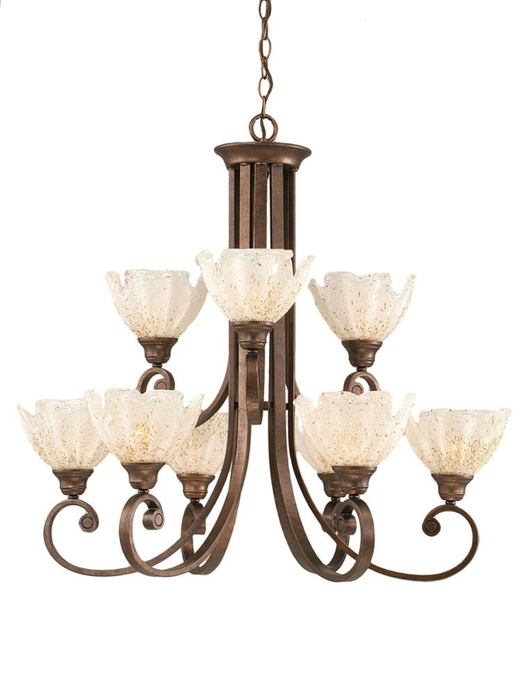  LWTK013163 Divina 1-Light Bronze Transitional Dry Rated Chandelier
