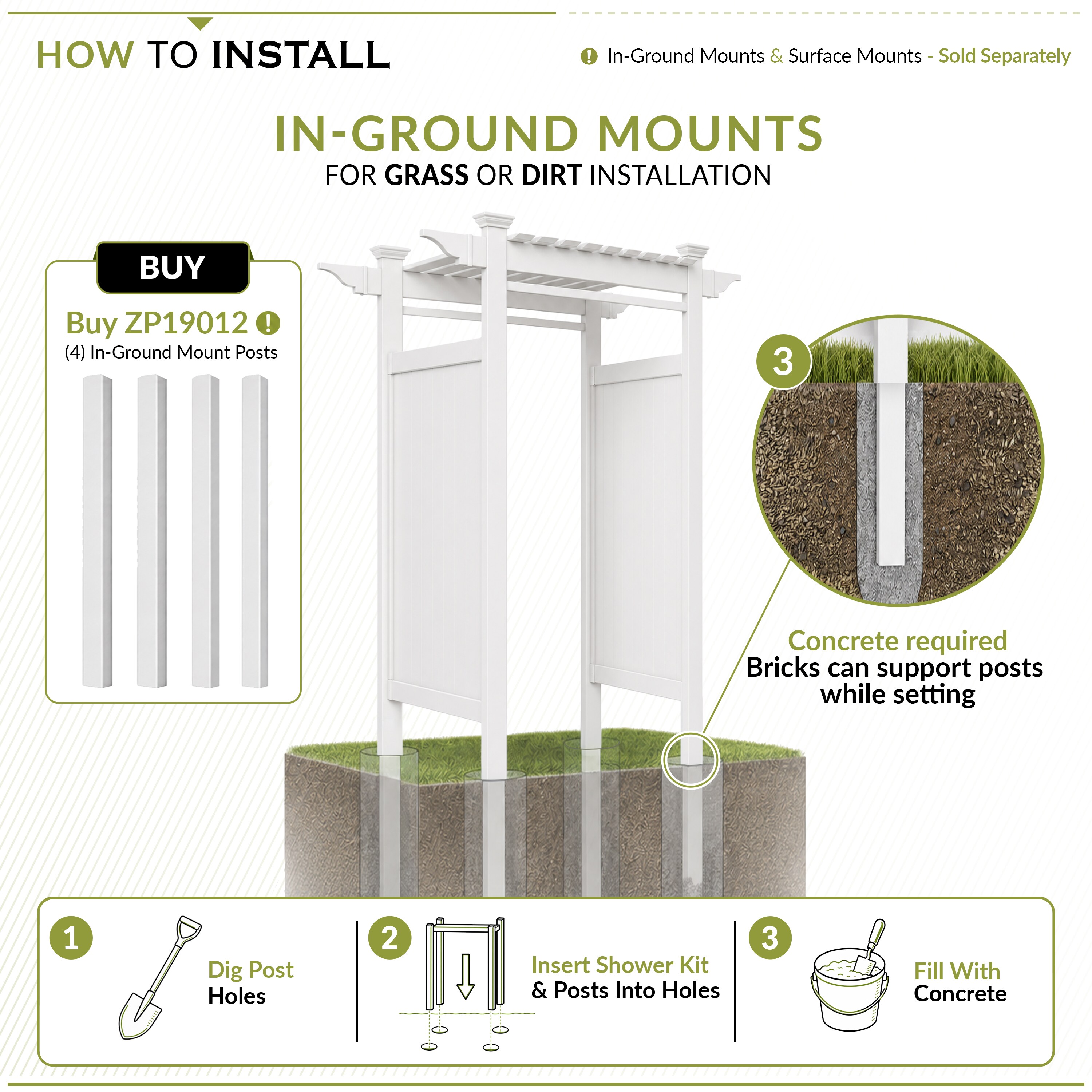 Zippity Outdoor Products ZP19024 Outdoor-Showers - View #7