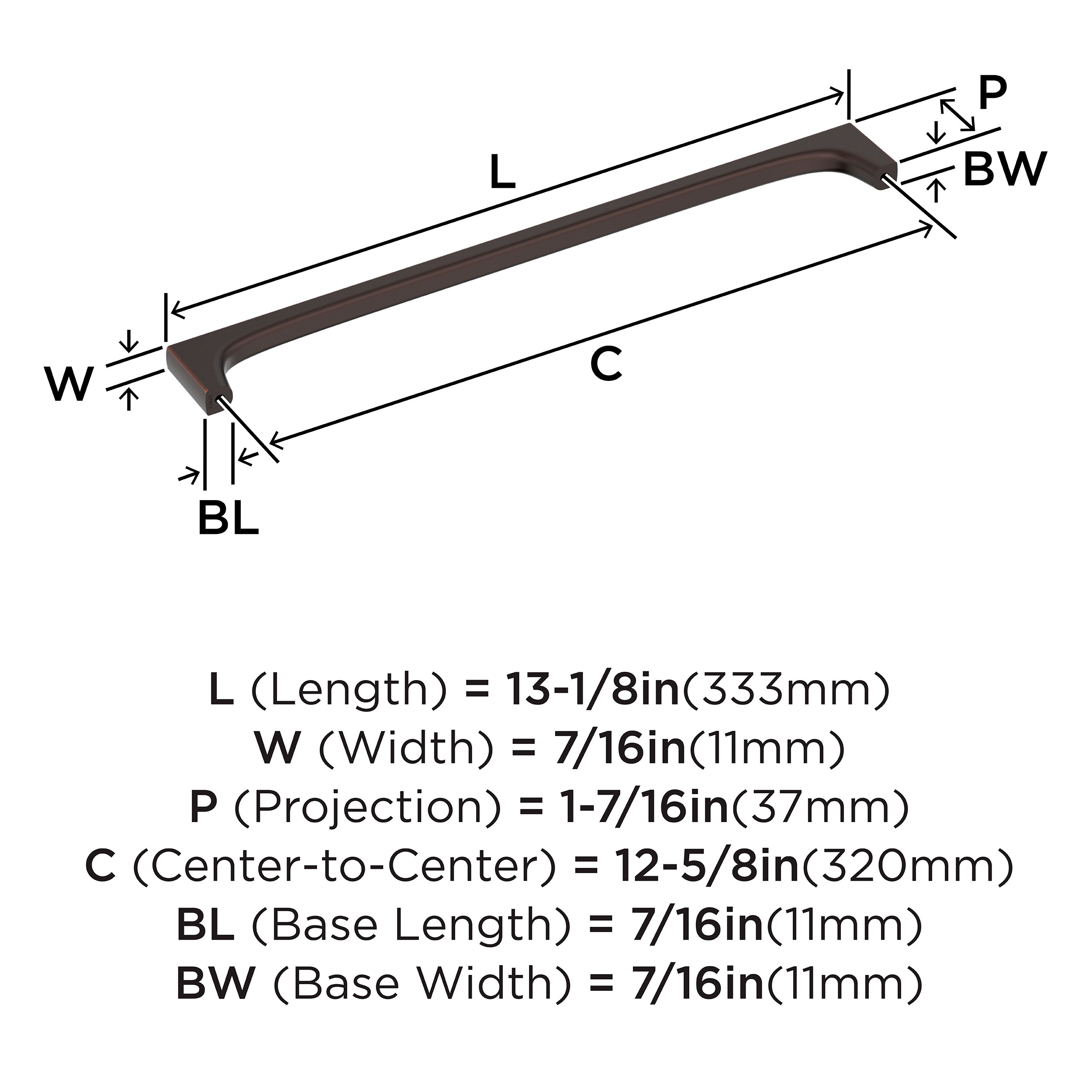 Amerock BP37429ORB Cabinet-Pulls - View #4