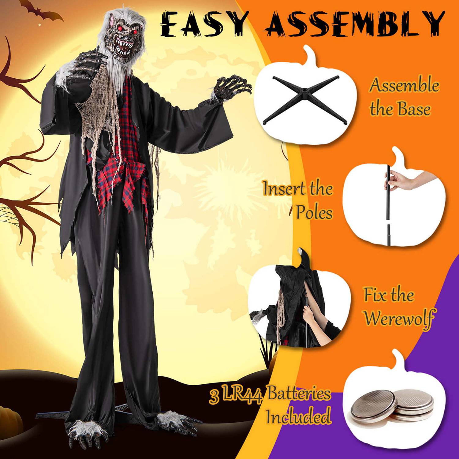 Costway HCST04138 Outdoor-Halloween-Decor - View #10