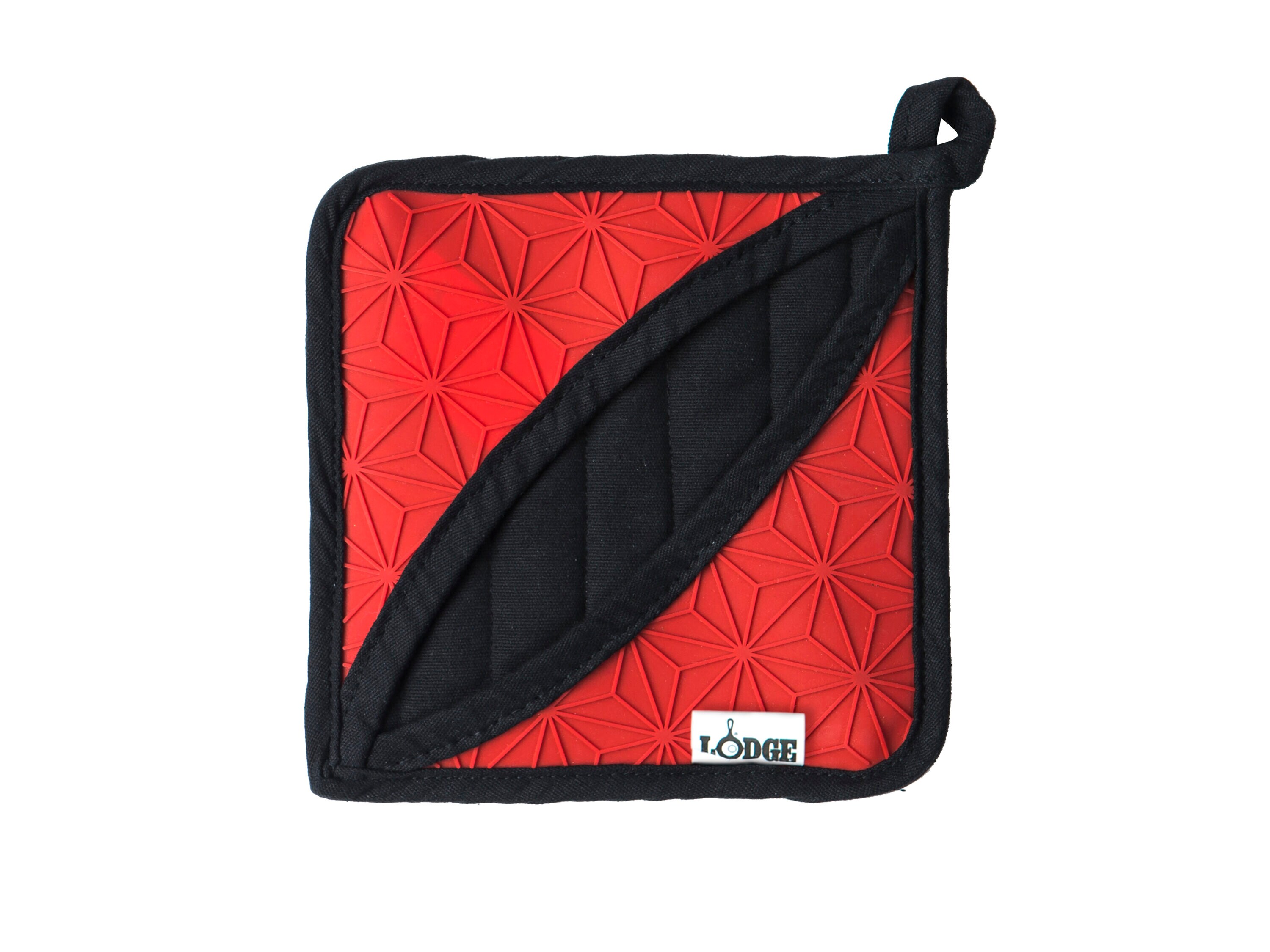 Lodge Red Silicone Pot Holder - Heat Resistant up to 450°F - Non-Slip Grip  - Imported - Cooking Essential in the Kitchen Towels department at