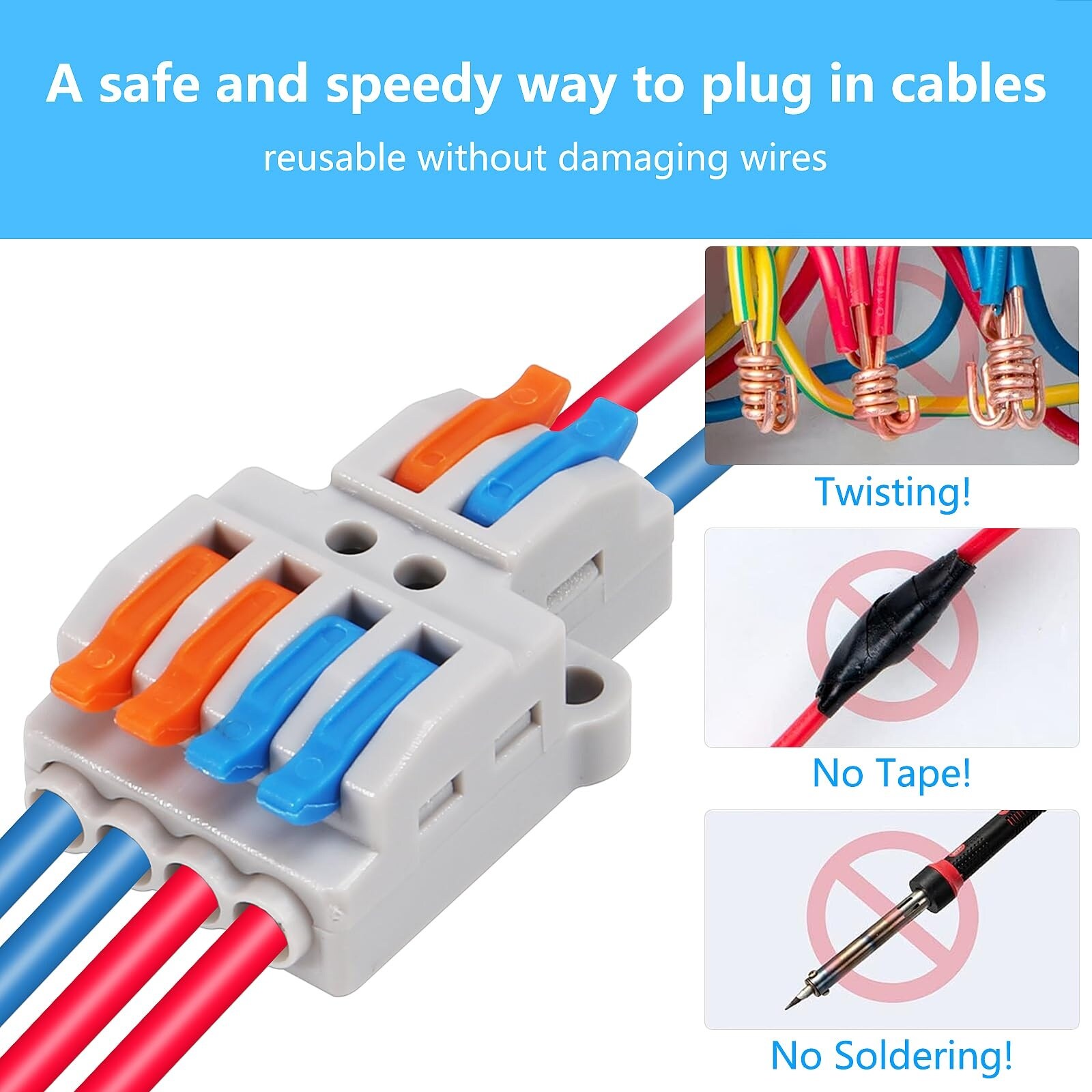 Etokfoks LETEFPWGZ Terminal-Wire-Connectors - View #2