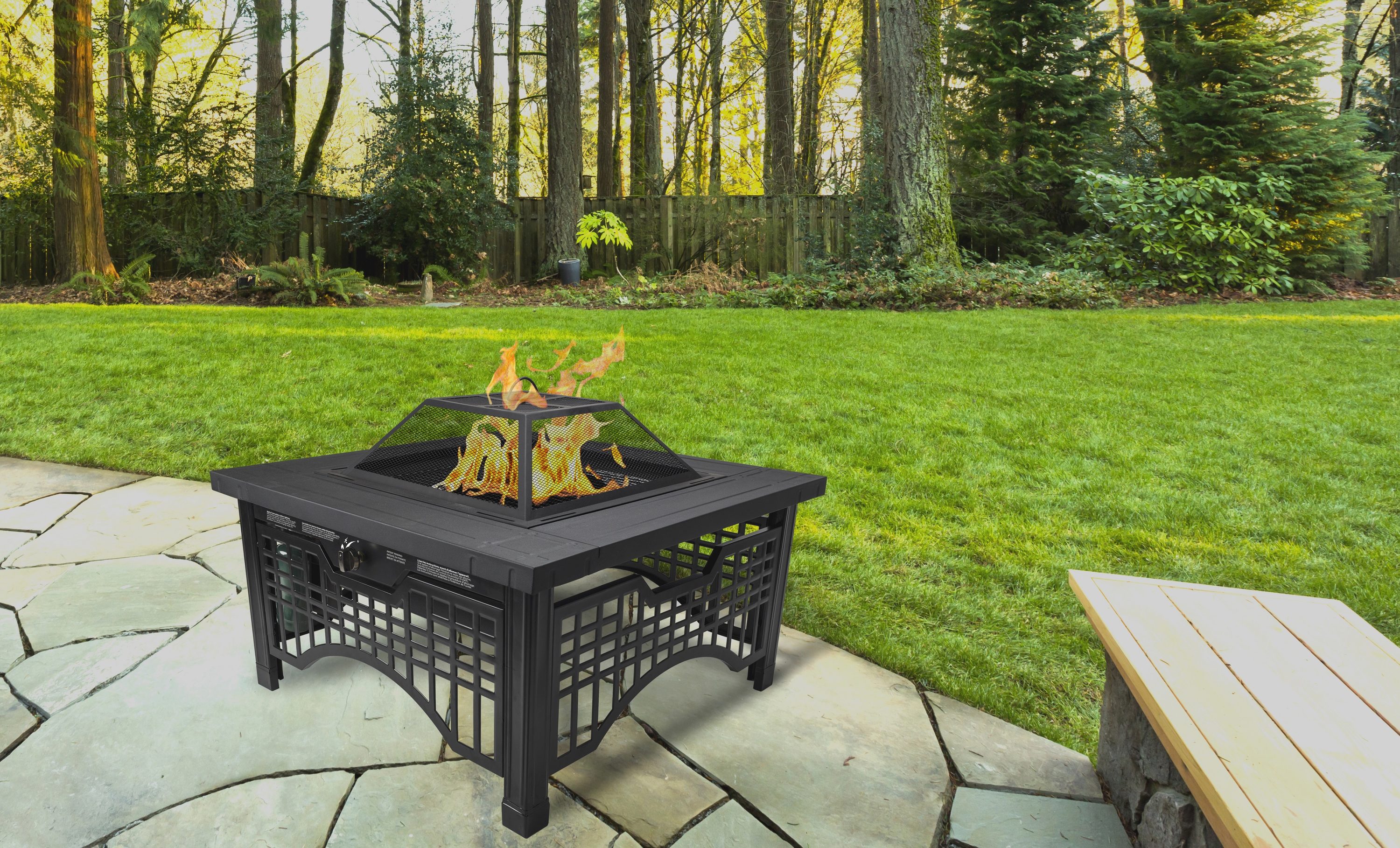Pleasant Hearth OFG112SE Outdoor-Woodburning-Firepits - View #2