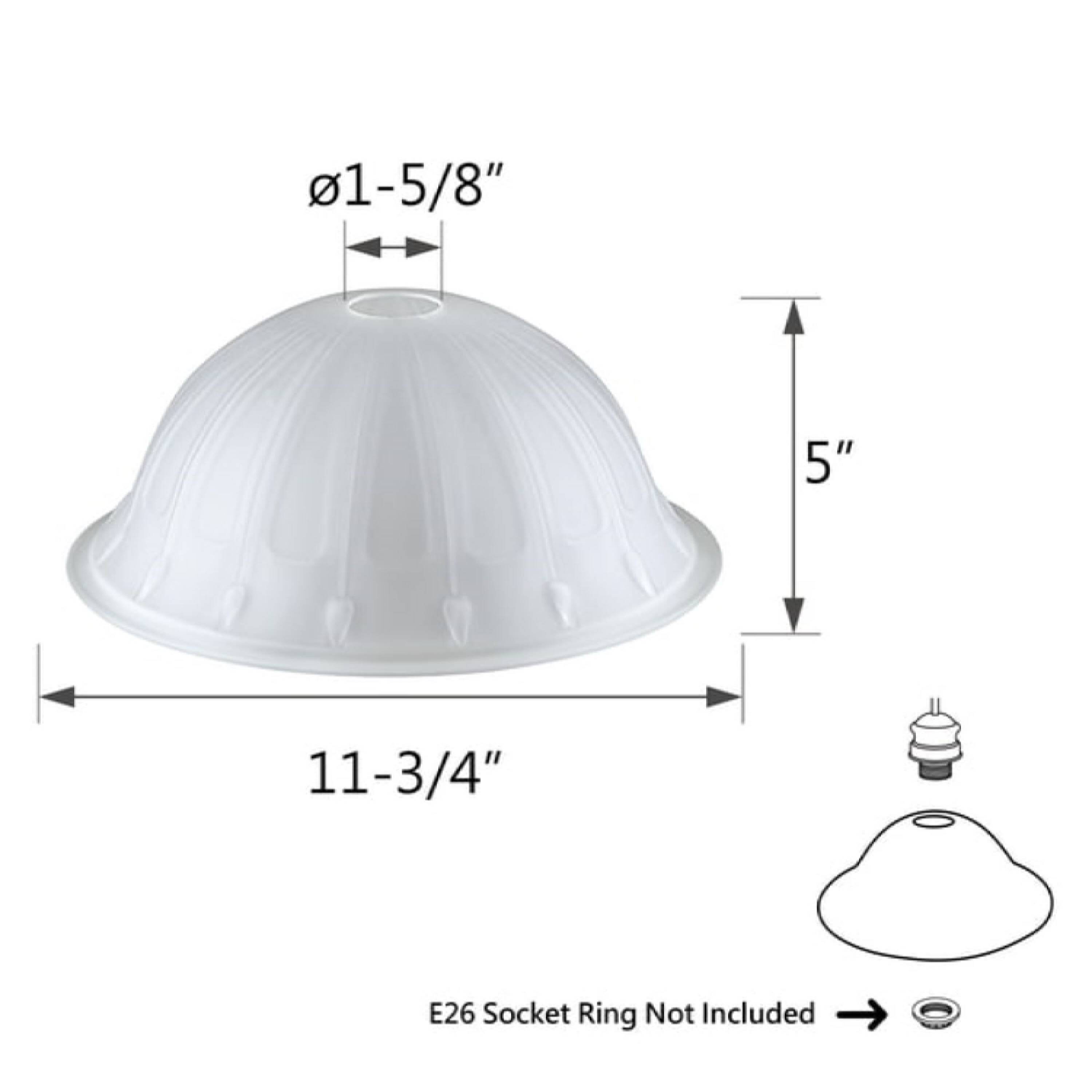 Aspen Creative Corporation 23153-11 Light-Shades - View #7