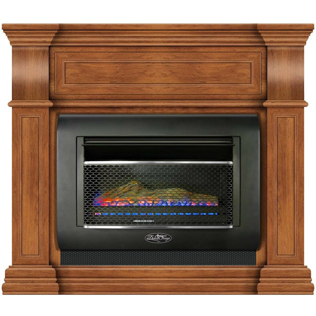 Duluth Forge DF300L-M-TA 40-Inches Toasted Almond Ventless Liquid Propane and Natural Gas Fireplace