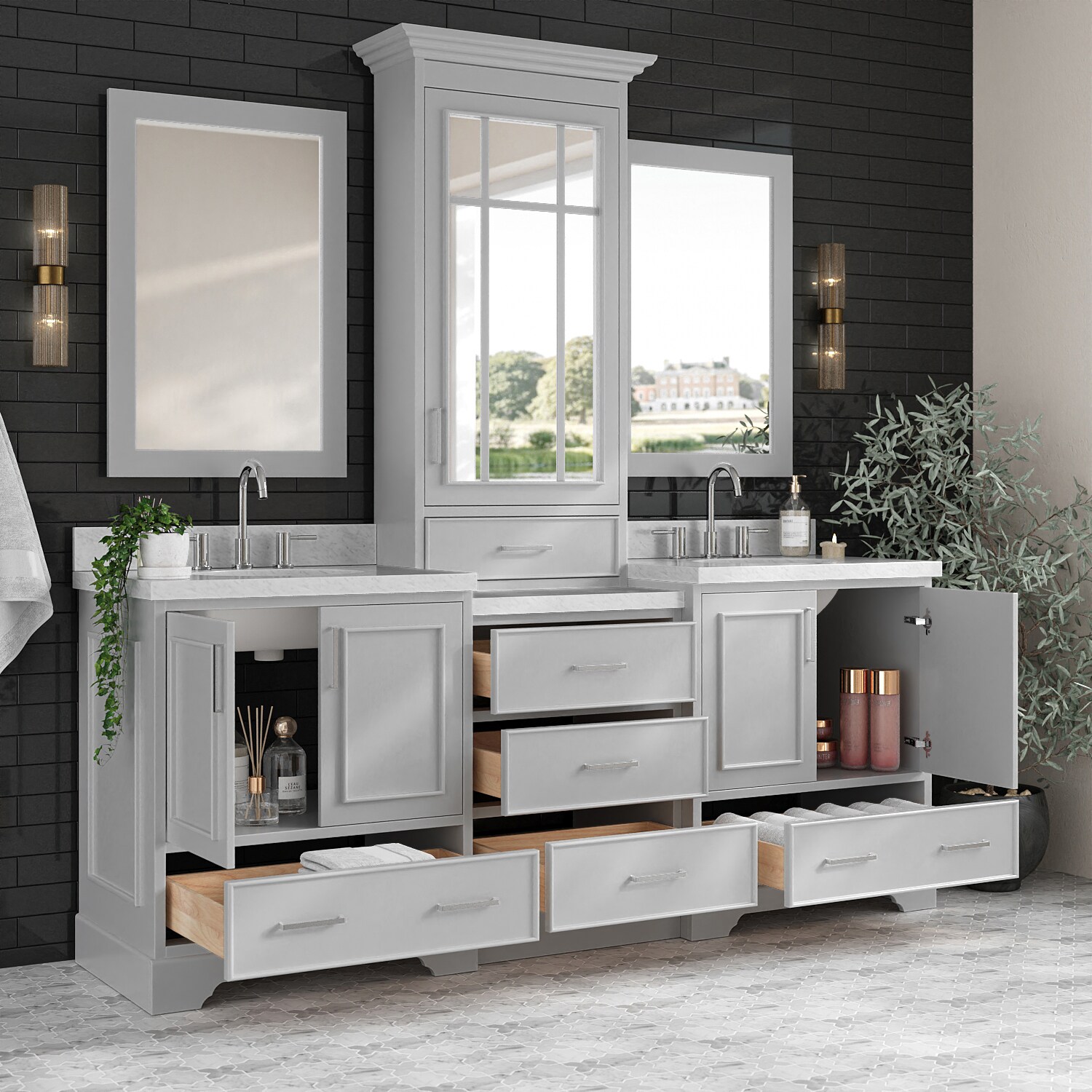 ARIEL M085DCWOGRY Bath-Vanity-Combo - View #3