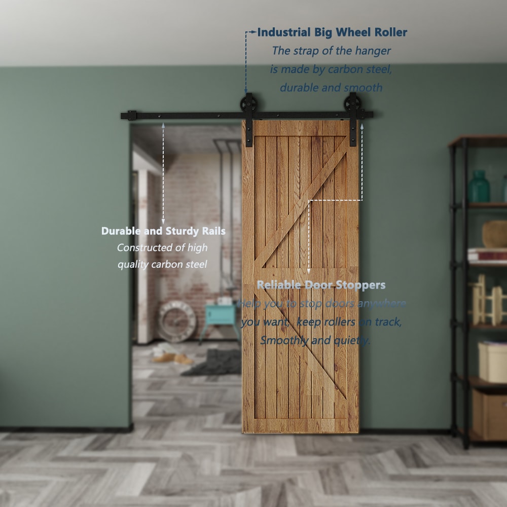 Clihome X002AENBD3-LTC Barn-Door-Roller-Kits - View #6