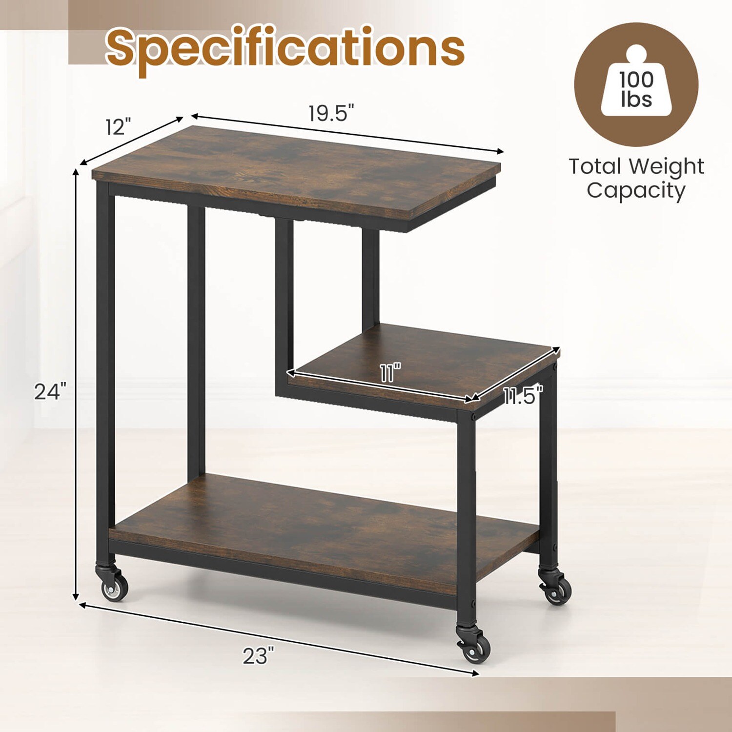 Costway CSHY003948 End-Tables - View #3