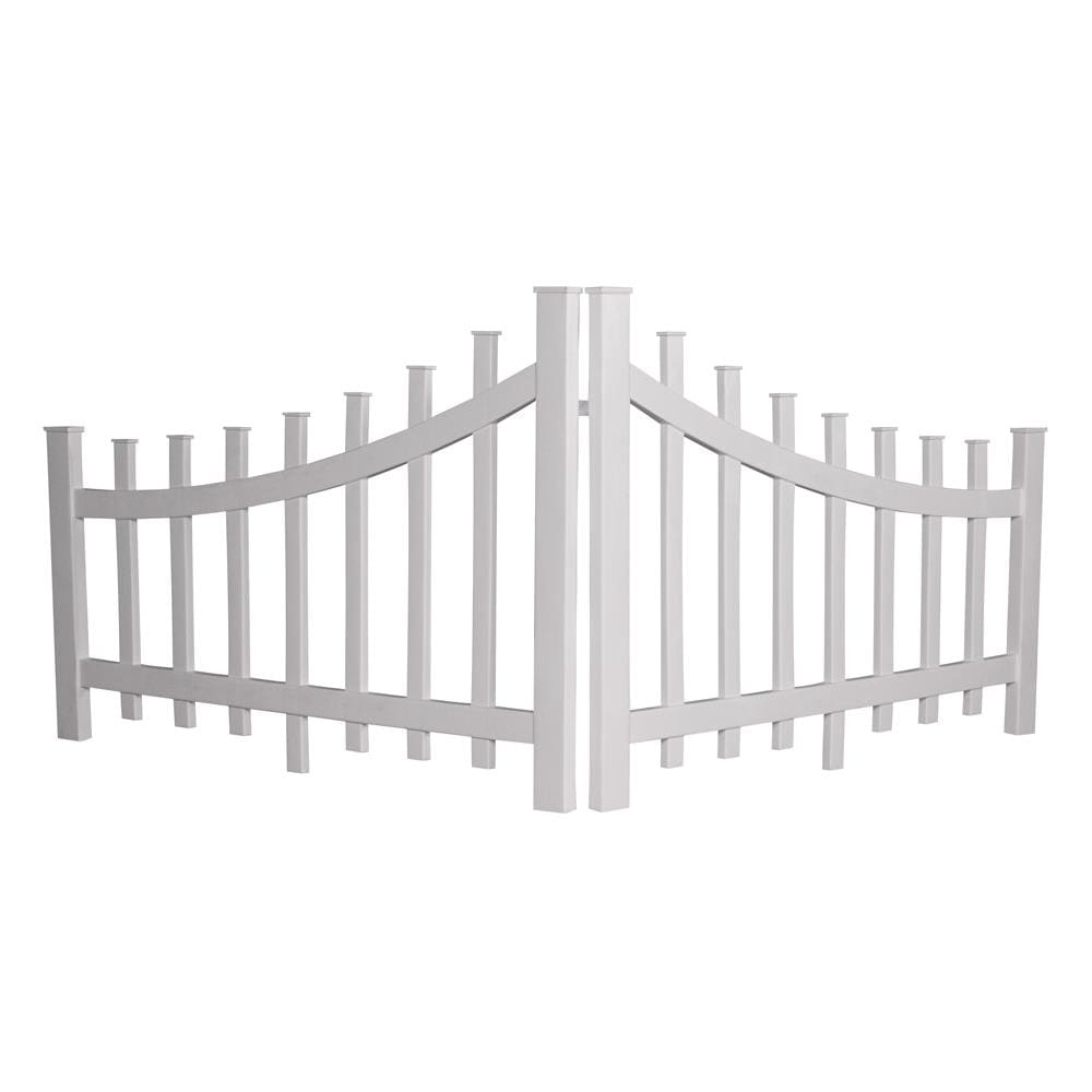 Freedom 73004189 47.75-in W x 33.125-in H White Vinyl/Polyresin Outdoor Privacy Screen