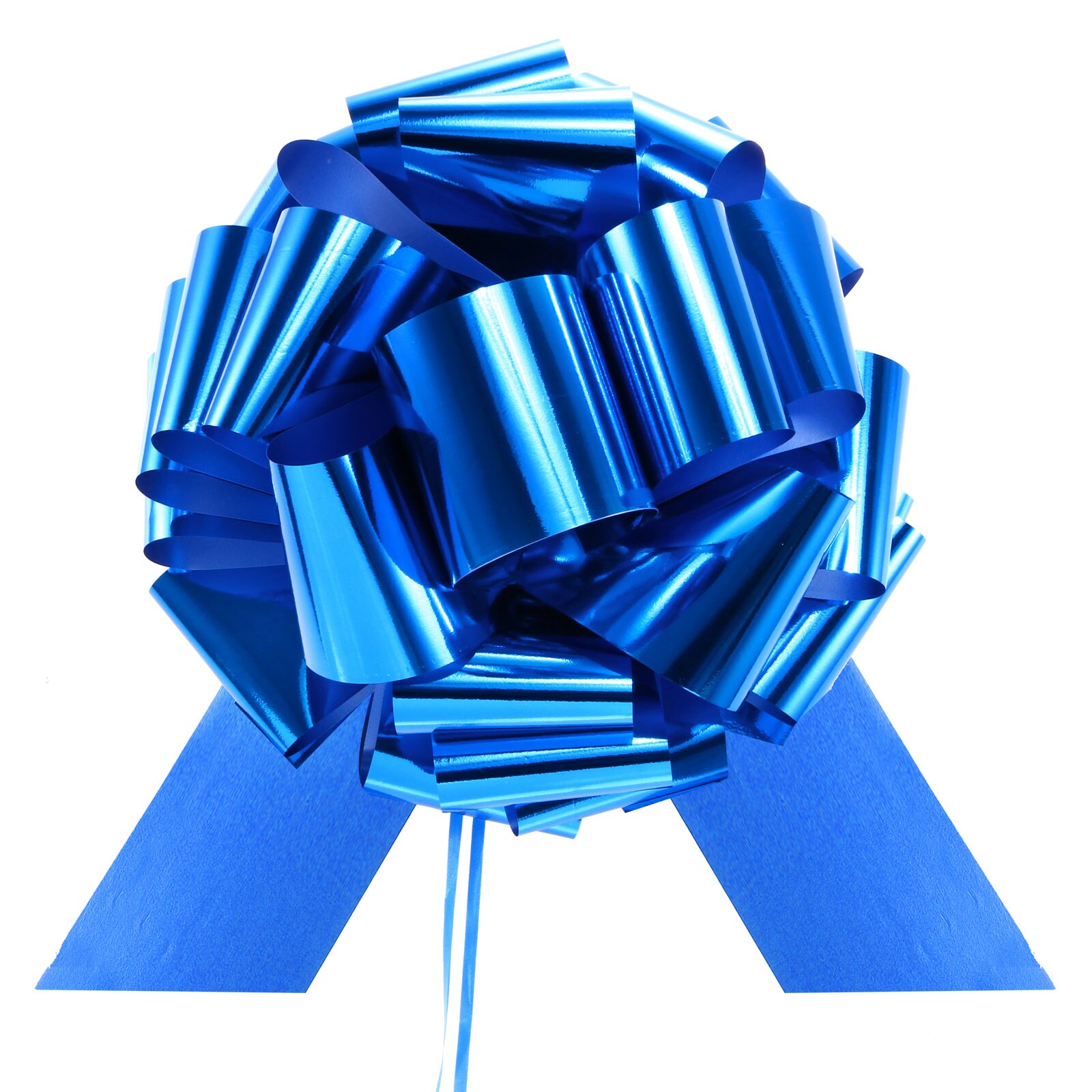 Unique Bargains 12 Inch Car Extra Giant Large Pull Bow Christmas Metallic Gift Wrapping Bows Ribbon for Wedding Car Baskets Presents Big Gift Bow Blue