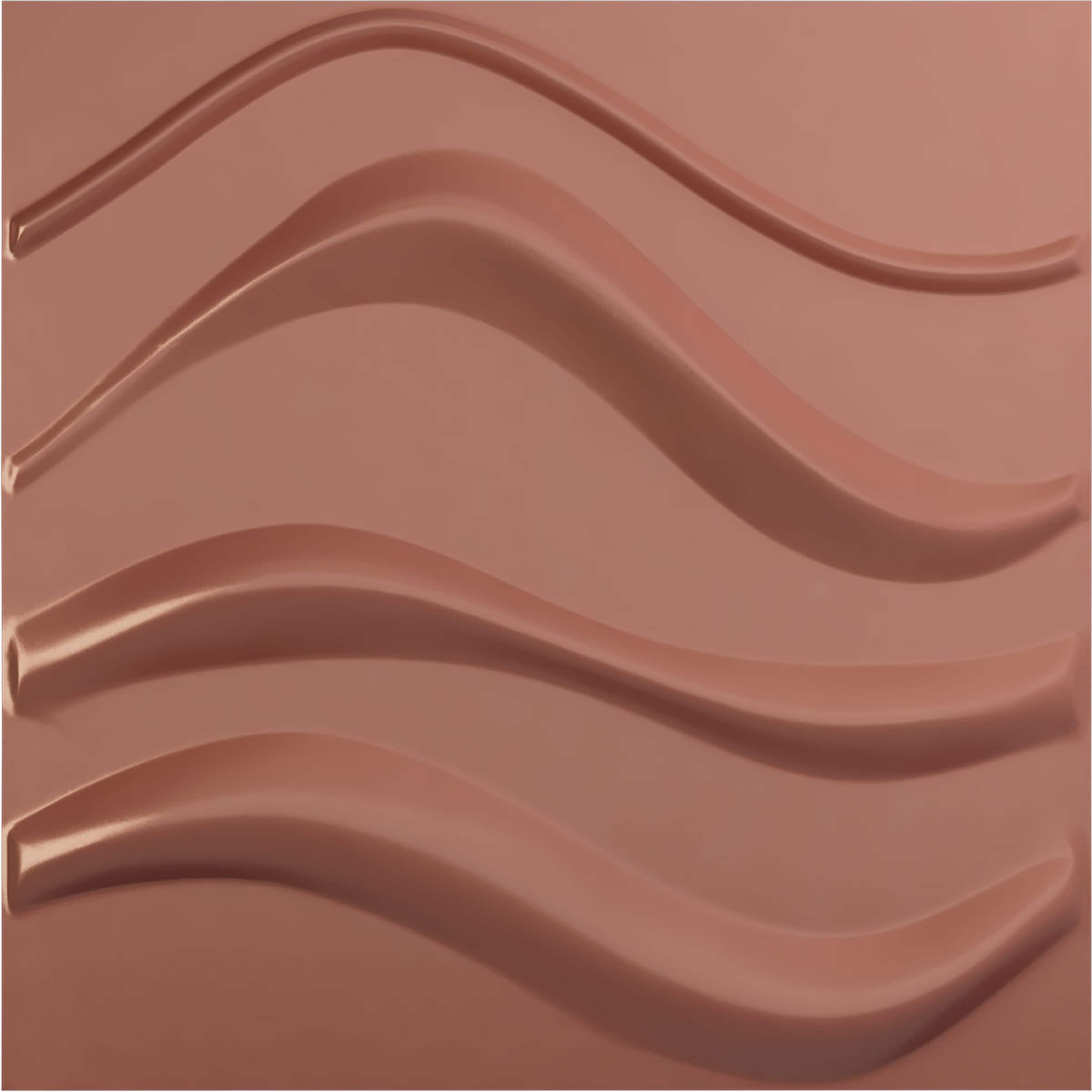 Ekena Millwork WP20X20WVFCP 19-5/8-in x 19-5/8-in Embossed Paintable/Stainable Pink PVC Wall Panel (