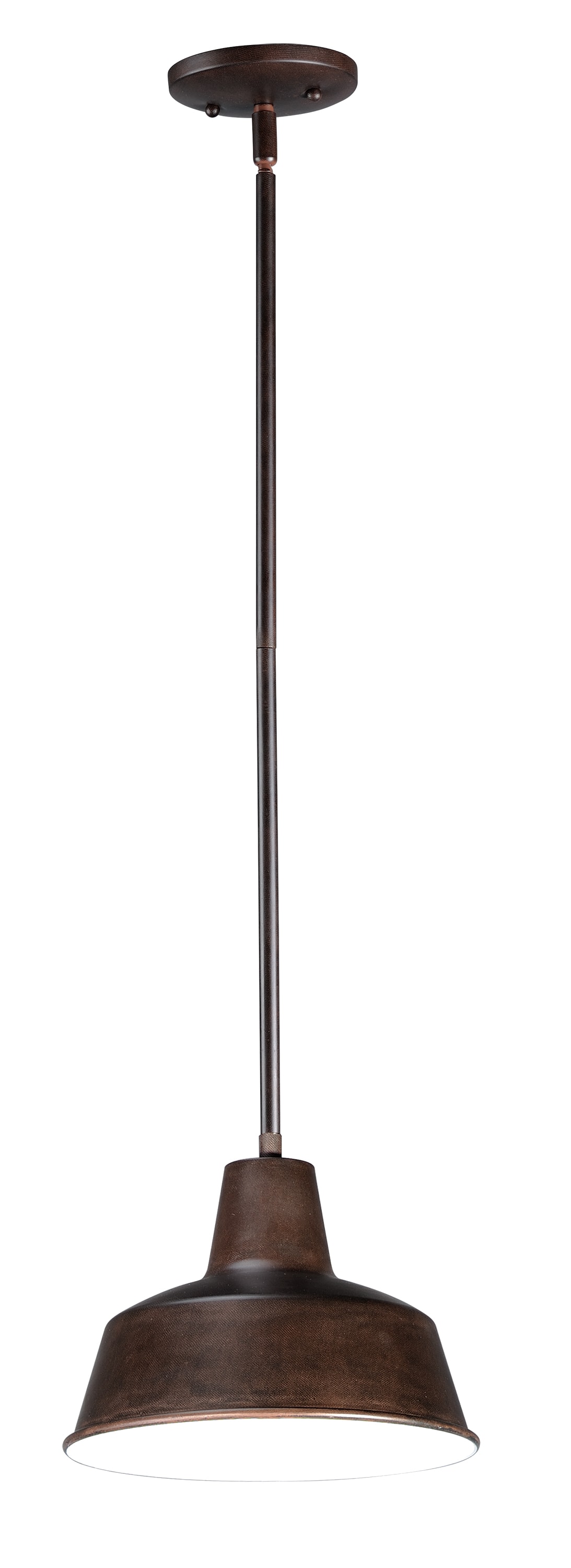 Maxim Lighting 35017EB Pier M Empire Bronze Farmhouse Dome Mini Outdoor Hanging Pendant light