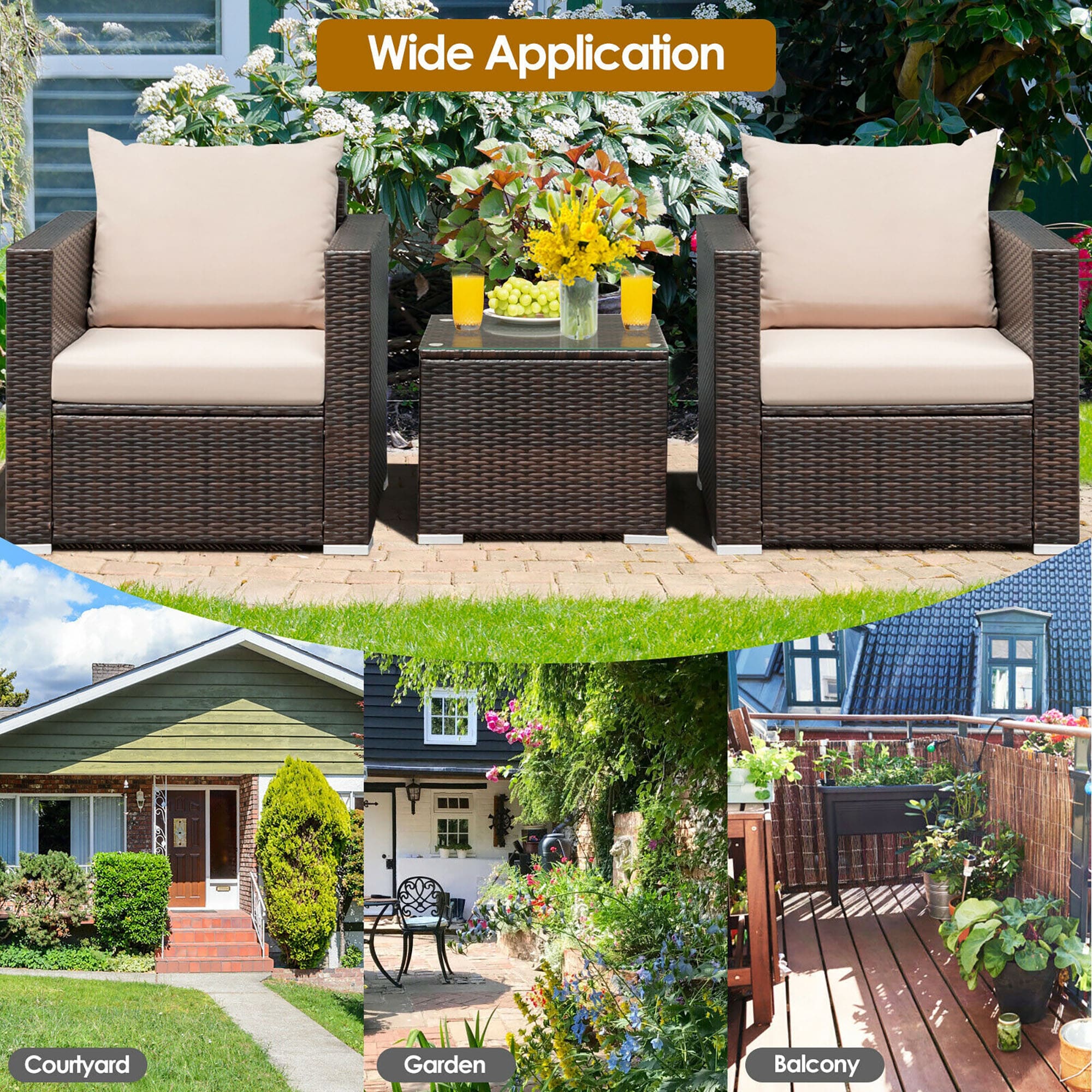 CASAINC TM-WF193365AAG Patio-Conversation-Sets - View #3