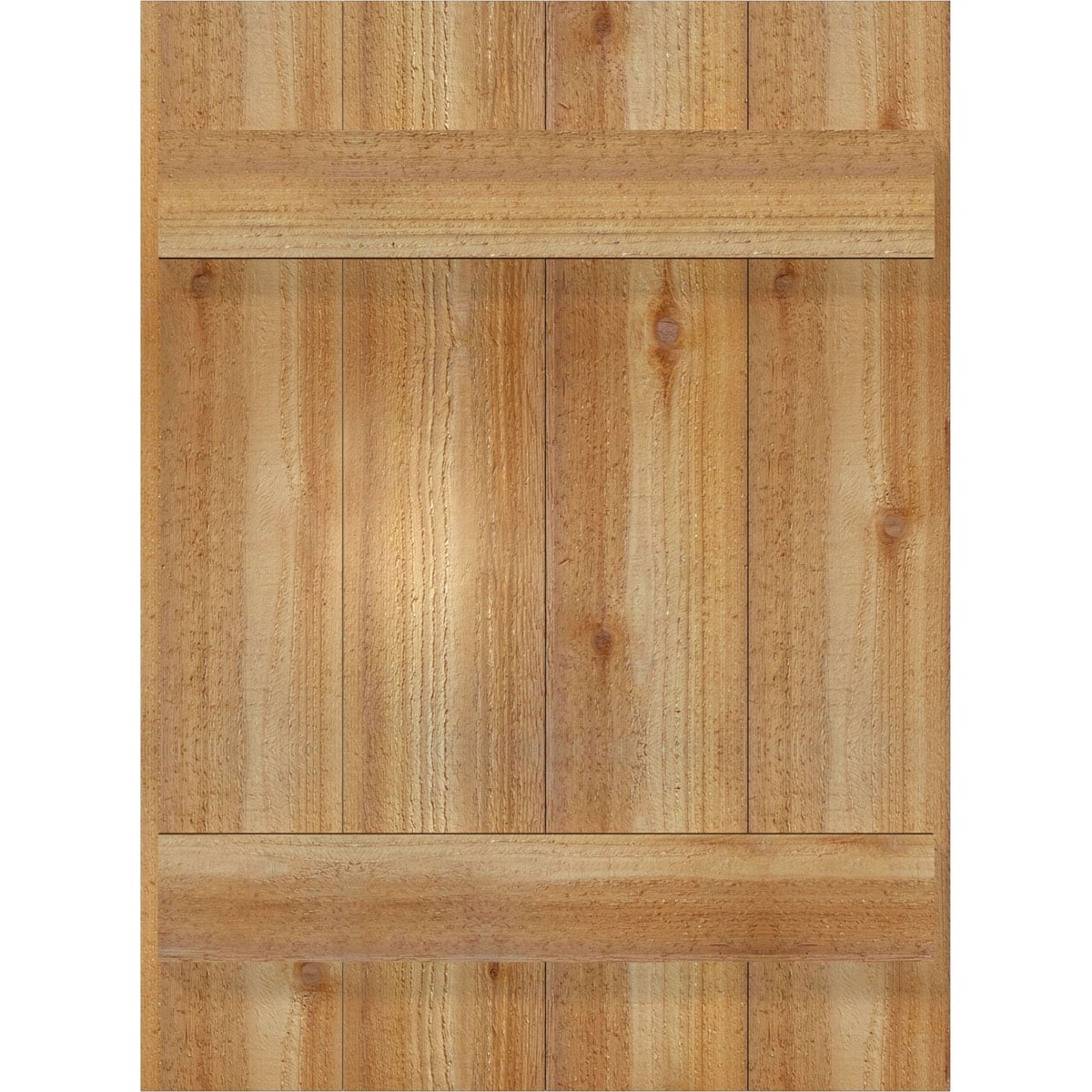 Ekena Millwork 2-Pack 21.5-in W x 29-in H Unfinished Board and Batten Wood Western Red cedar Exterior Shutters