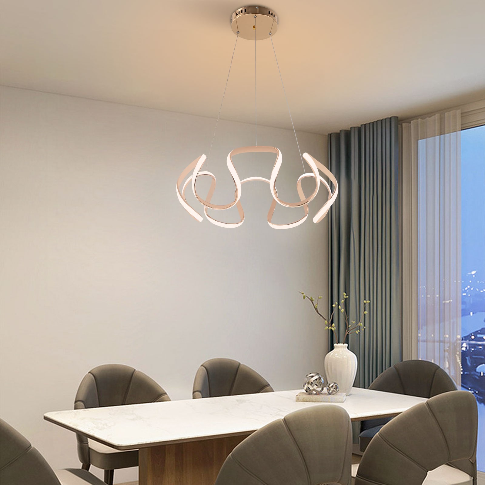 Oukaning JZUC63Q299HCX Pendant-Lights - View #3
