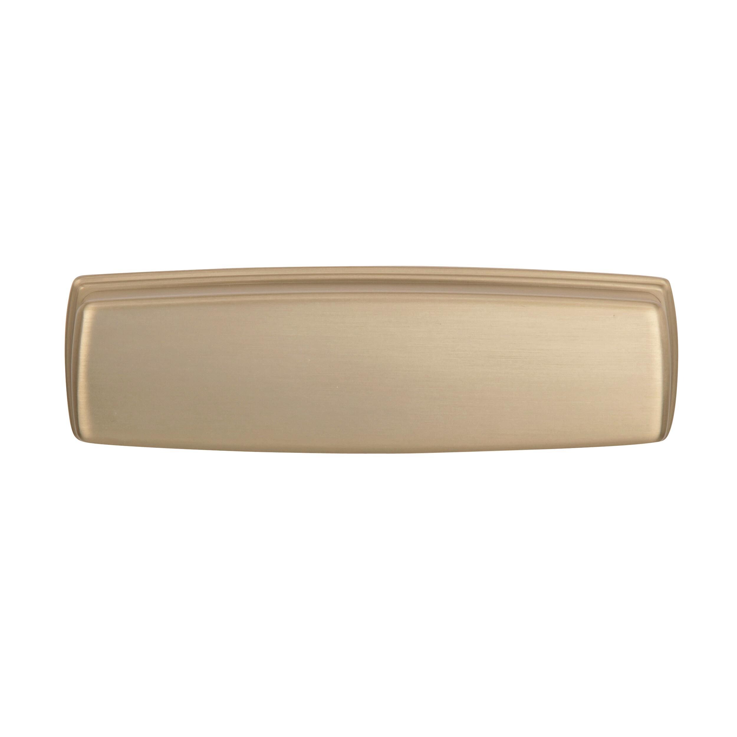 Amerock Kane 3-3/4-in Center to Center Golden Champagne Rectangular Cup  Drawer Pulls in the Drawer Pulls department at