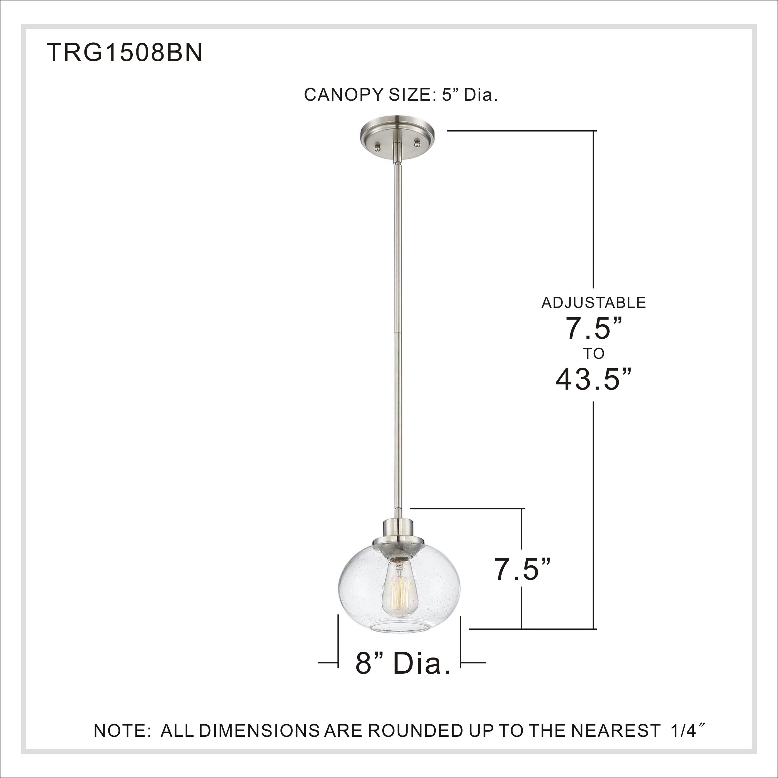 Quoizel Trilogy 3-Light Brushed Nickel Farmhouse Clear Glass Drum ...