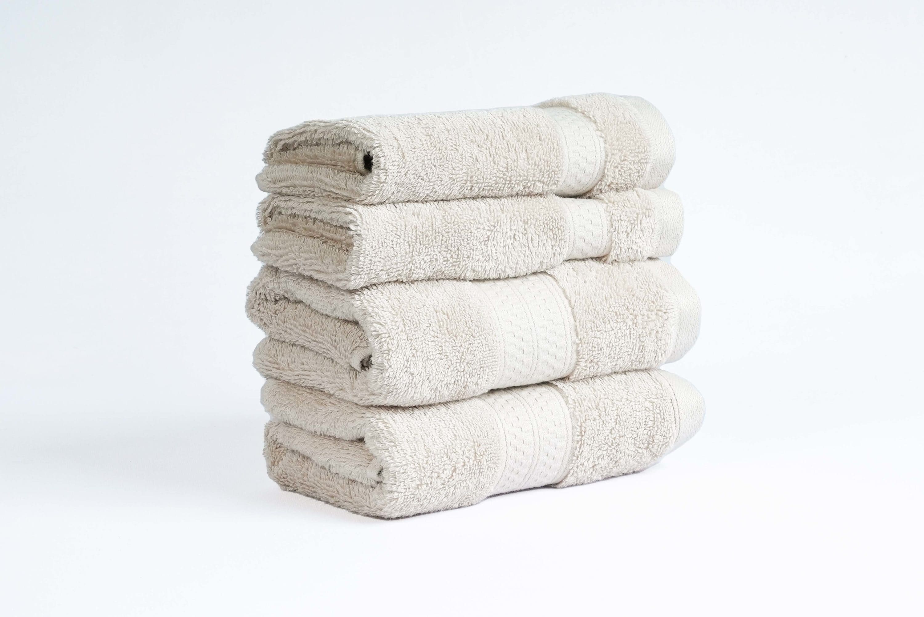 Allen + Roth Cotton Bath Towel Set - White - 4 Pieces