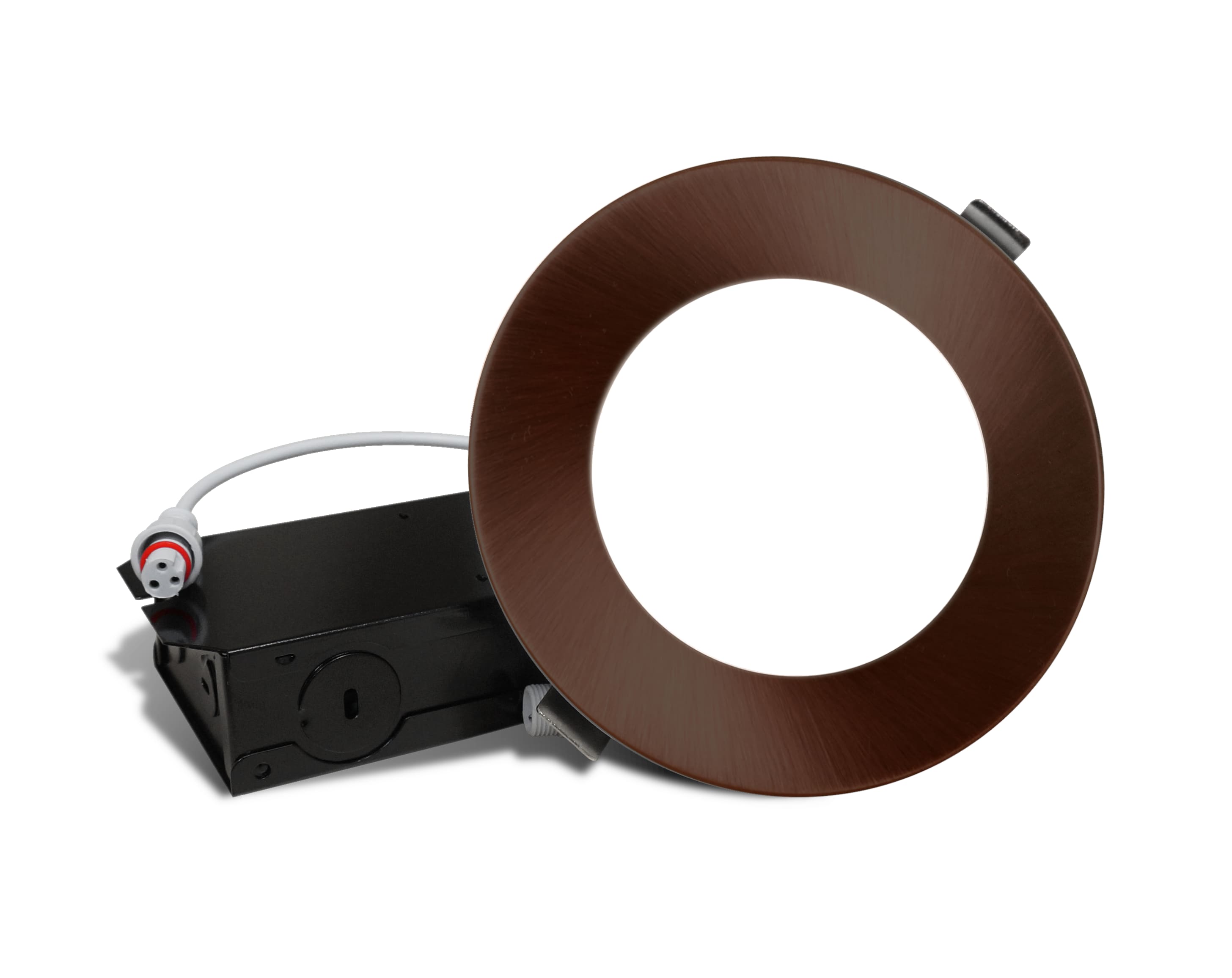 Nicor Lighting DLE43120SRDOB DLE Select Oil-Rubbed Bronze 650-Lumen Switchable Round Dimmable LED Canless Recessed Downlight