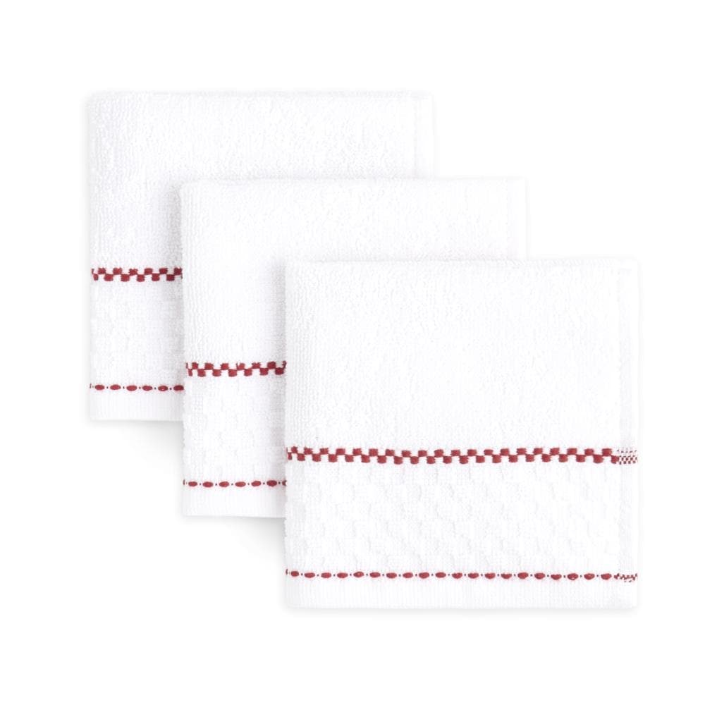 KitchenAid Stripe Gingham Dual Purpose Kitchen Towel 3-Pack Set, Onyx  Black, 16 x 28 