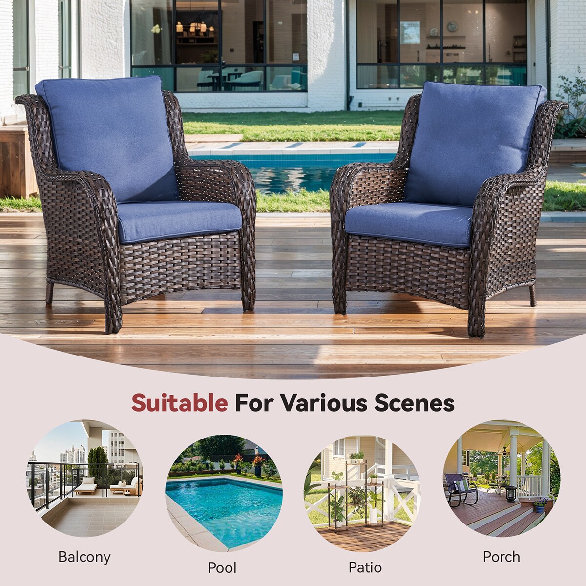 Rilyson FSWK006-1AA Patio-Furniture-Cushions - View #3