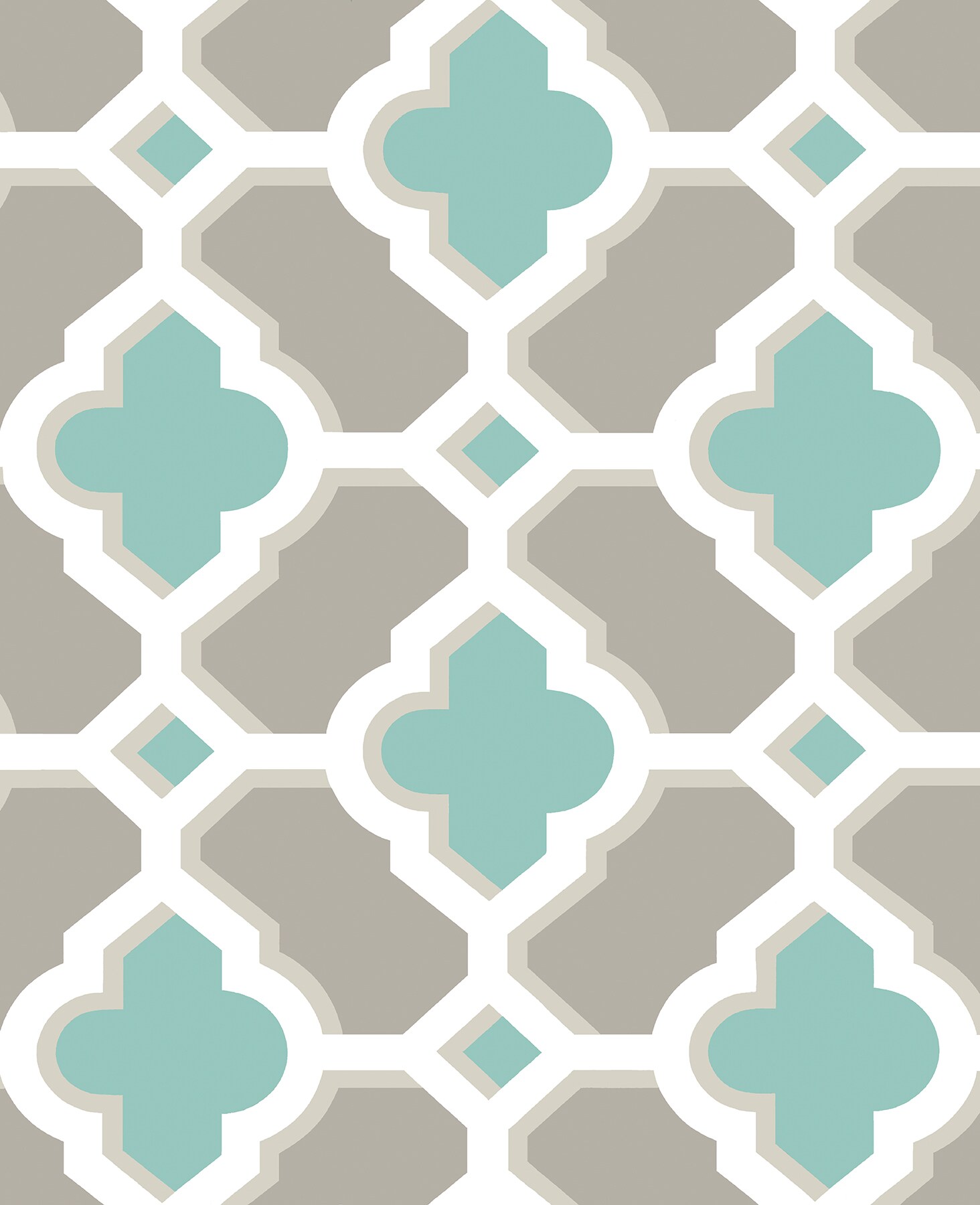 A-Street Prints 2744-24123 Solstice 56.4000-Sq. Feet Turquoise Non-woven Geometric Unpasted Wallpaper