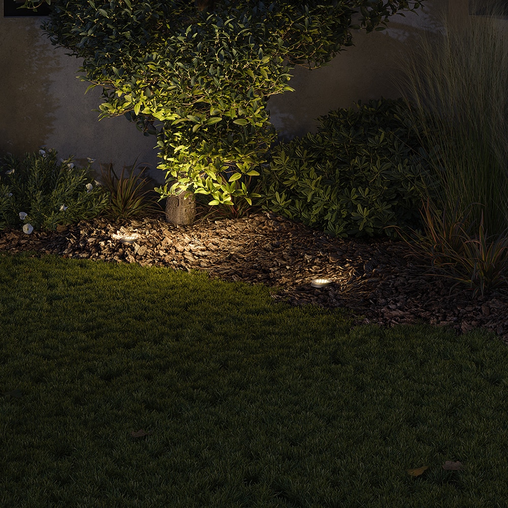 Hinkley 16701MZ Hardy Island Flat Top 4 -Watt ( 20 W Equivalent ) Matte Bronze Low voltage Hardwired LED Well Light