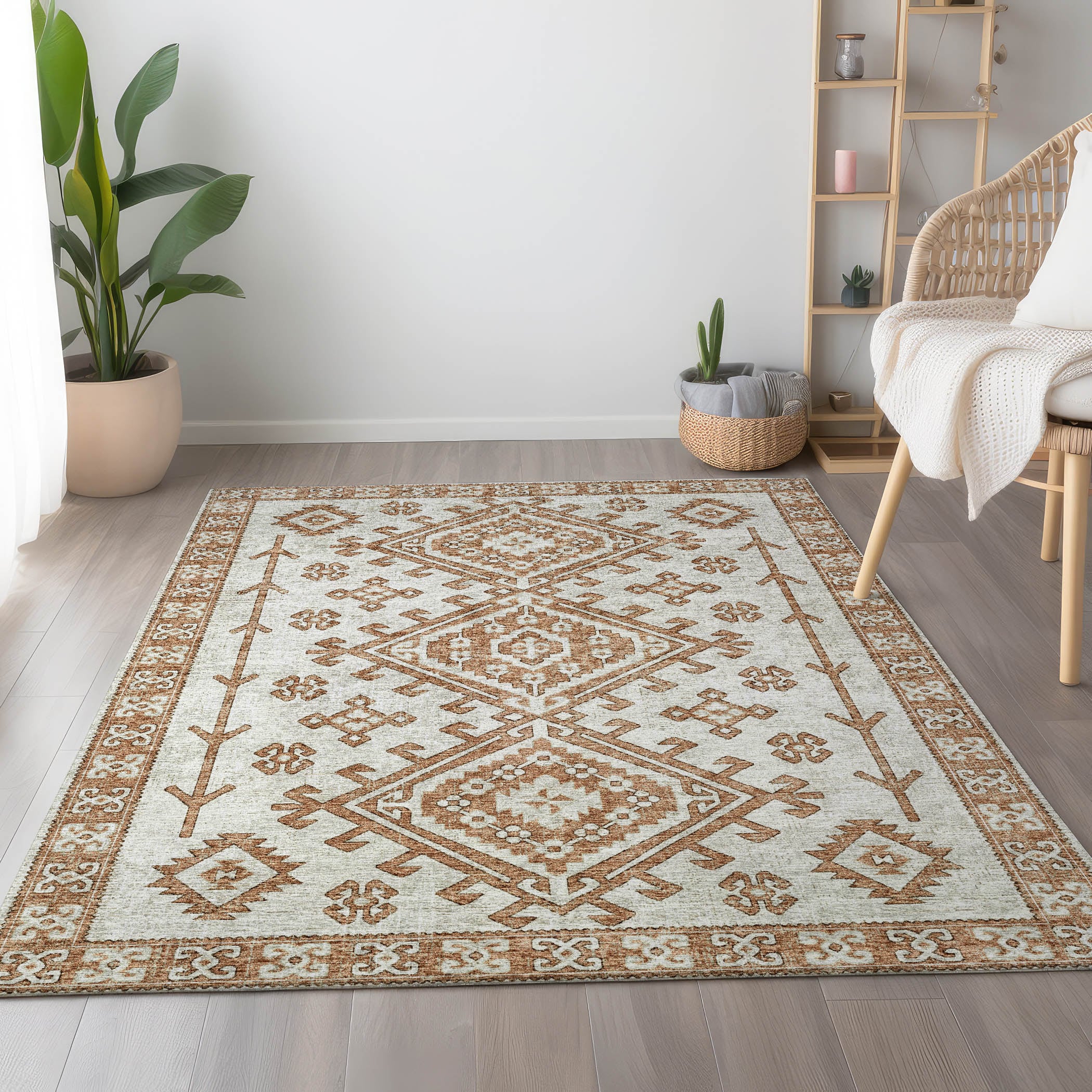 Addison Rugs AMF73CA9X12 Mayfield AMF73CA 9 x 12 (ft) Loomed Polyester Canyon Rectangular Indoor Abstract Machine washable Area rug