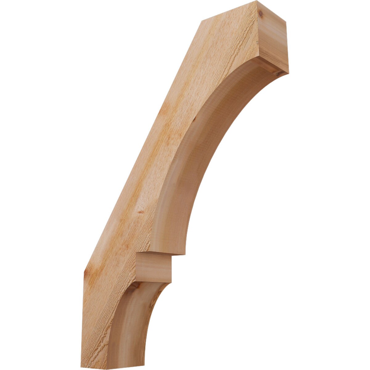 Ekena Millwork BRC06X24X36BOA00RWR 6-in x 24-in x 36-in Western Red Cedar Unfinished Wood Balboa Rough Sawn Knee Brace