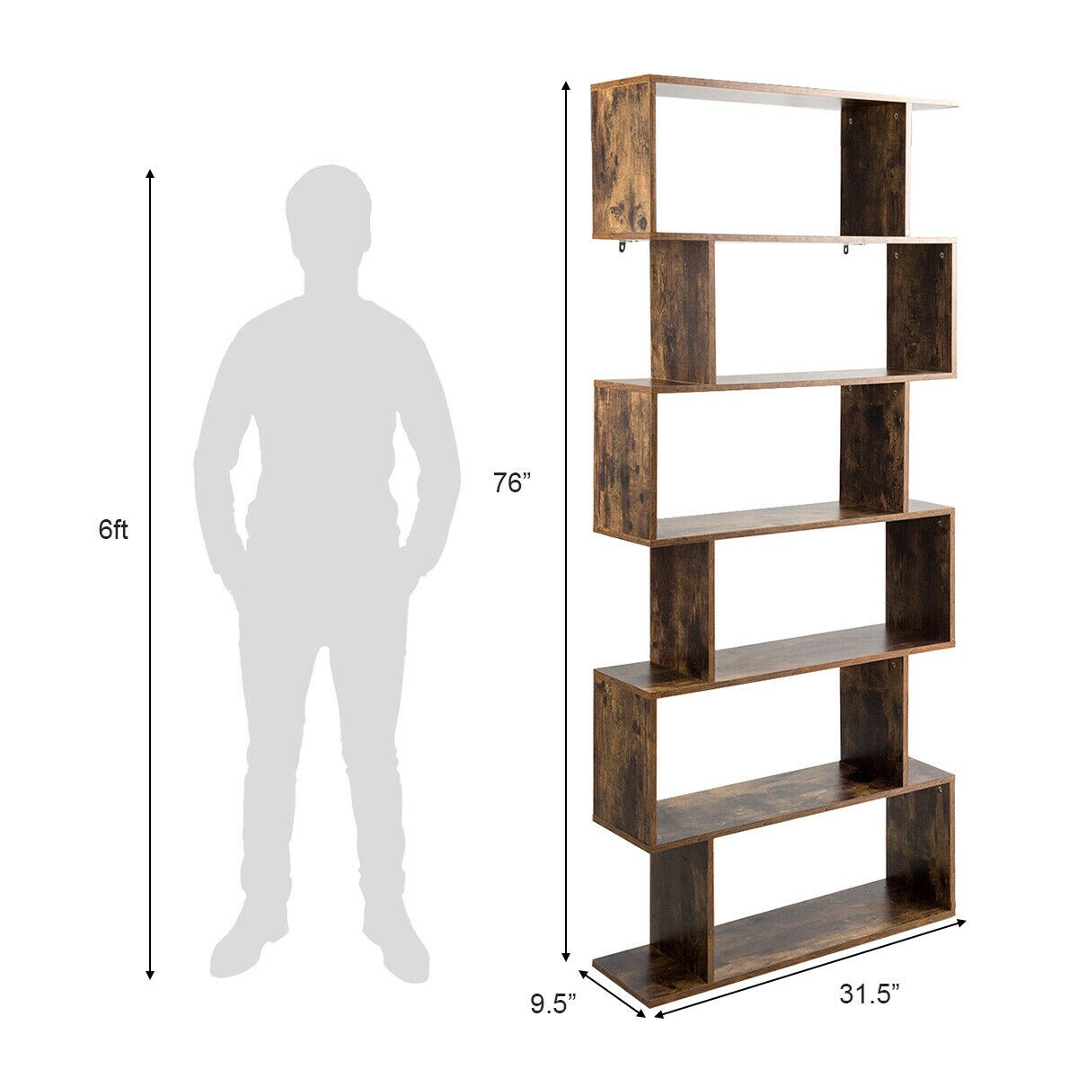 Slickblue D-CO-FC39266WH bookcases - View #3