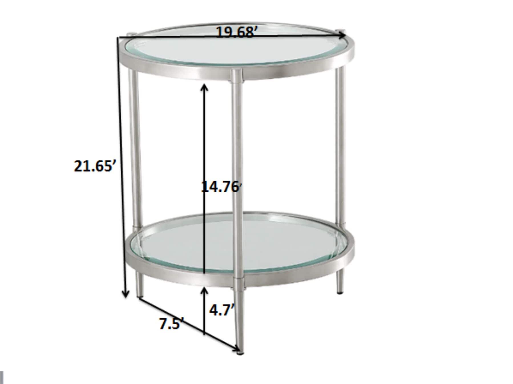 CASAINC WF-ET-1353R-BR End-Tables - View #2