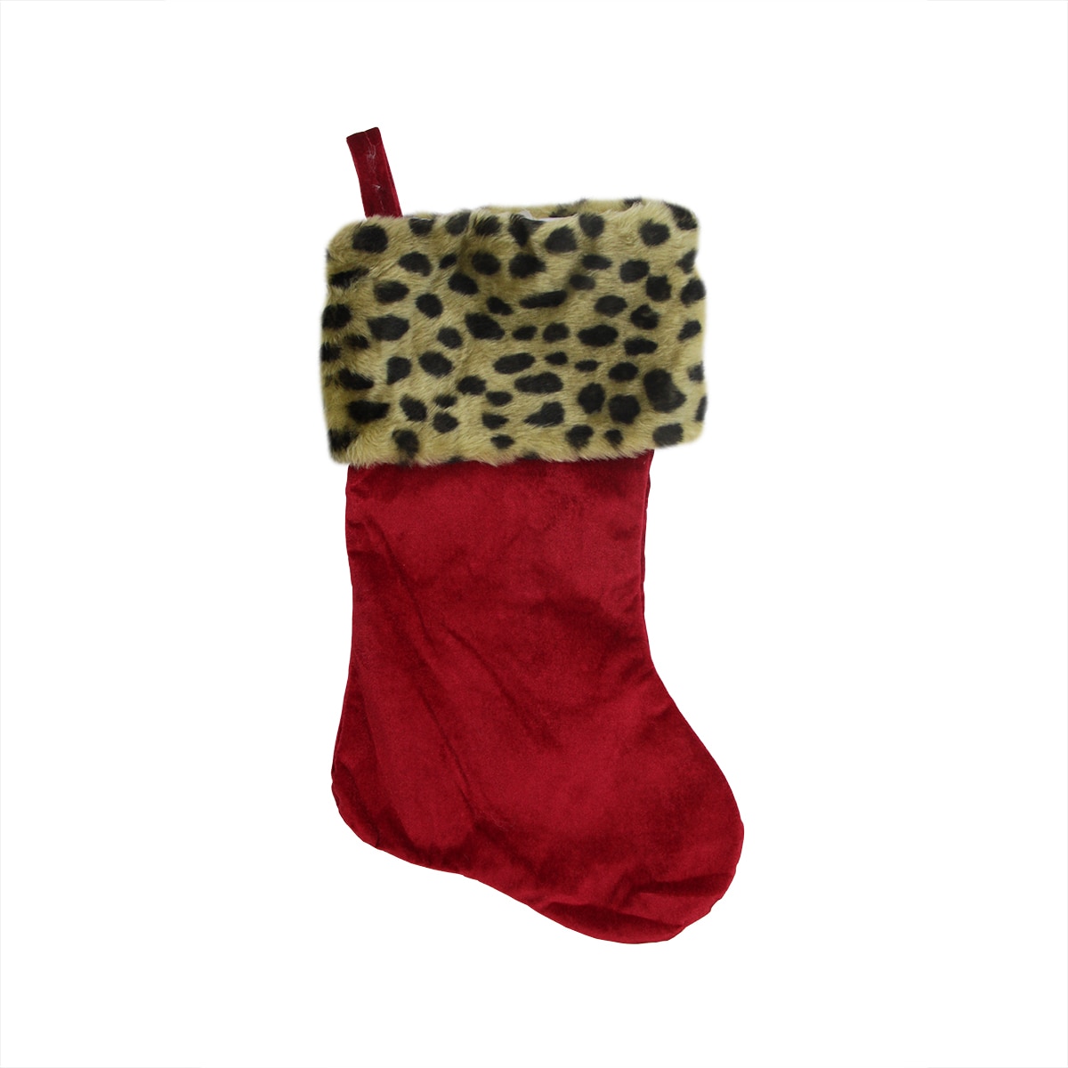 Northlight Red Polyester Christmas Stocking with Cuff - 20 Inches ...