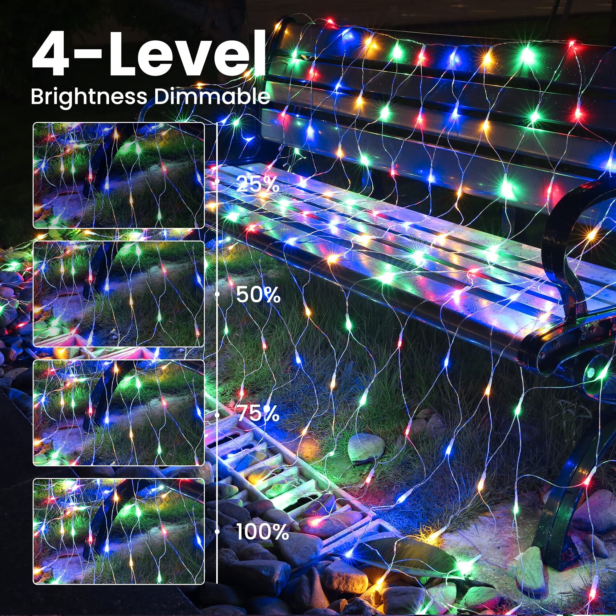 Oyezvary LOZ0530O017 Christmas-Net-Lights - View #2