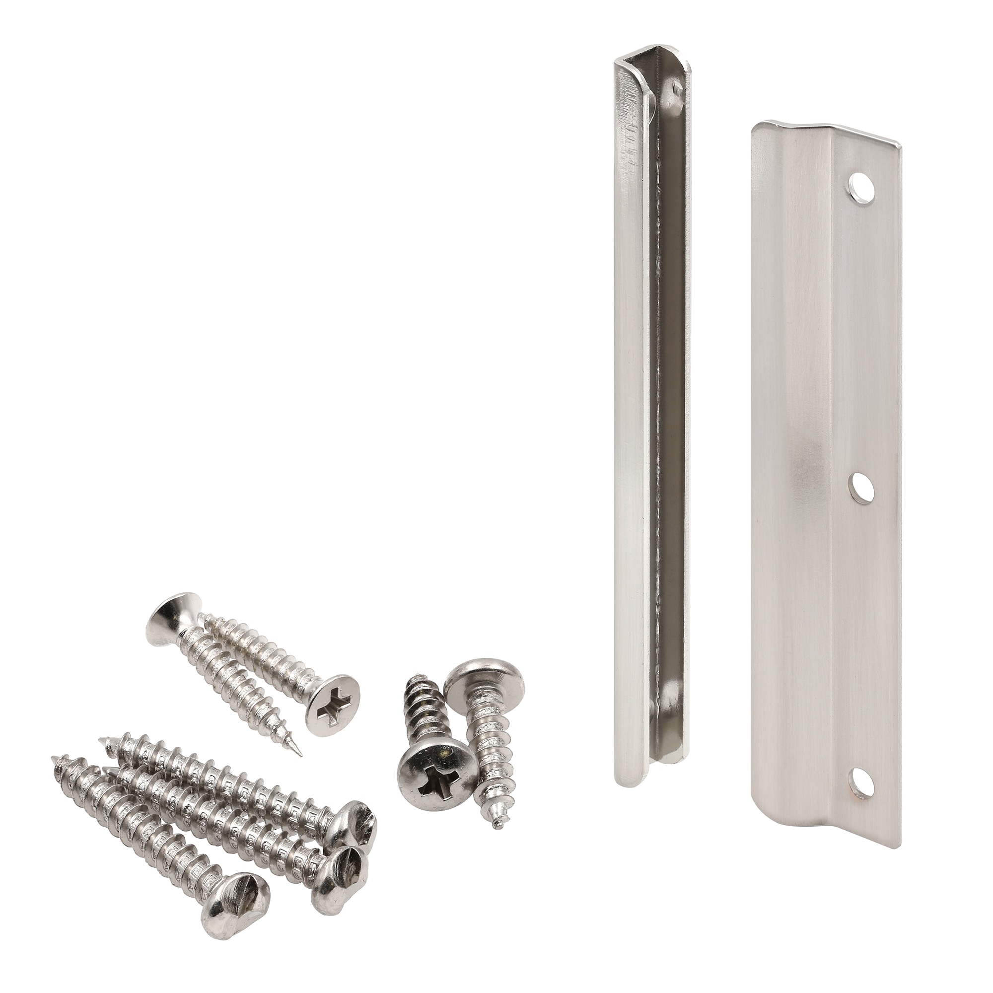 Prime-Line 7-in H x 2.5-in Satin Nickel Steel Inswing Light commercial Door Latch Guard #U 95125