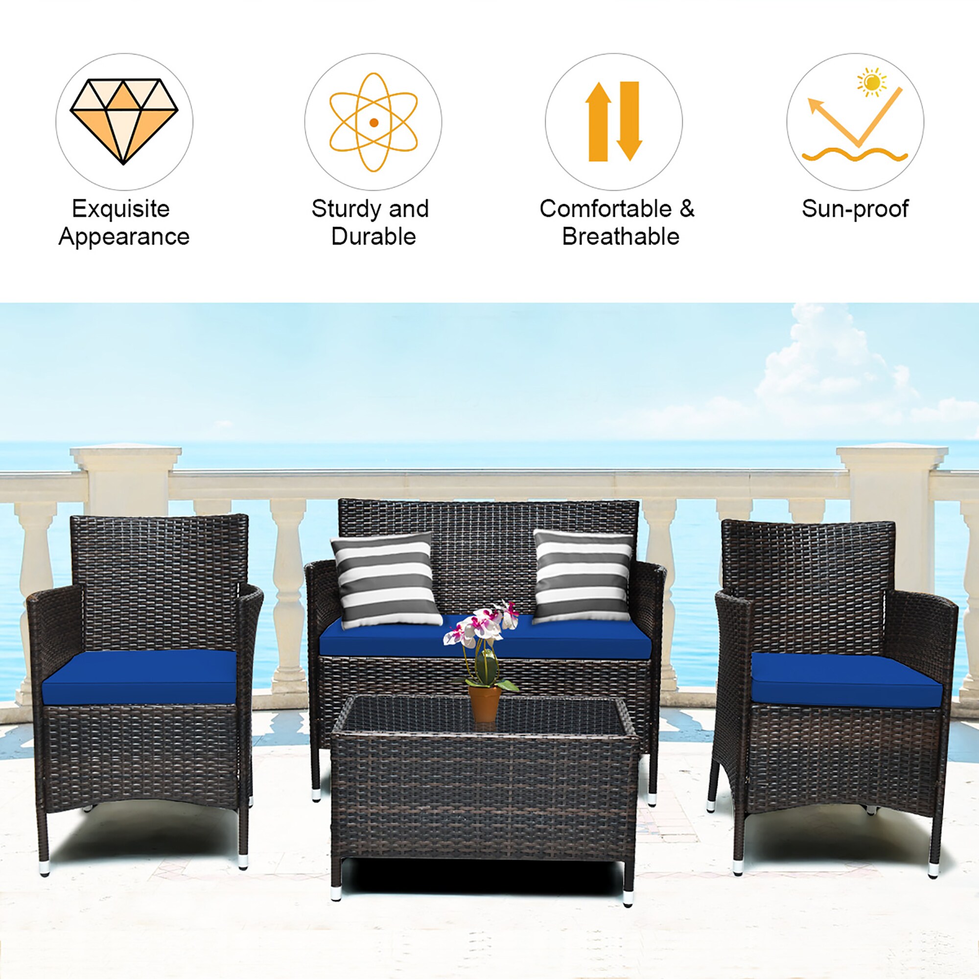Costway HW67772NY Patio-Conversation-Sets - View #5