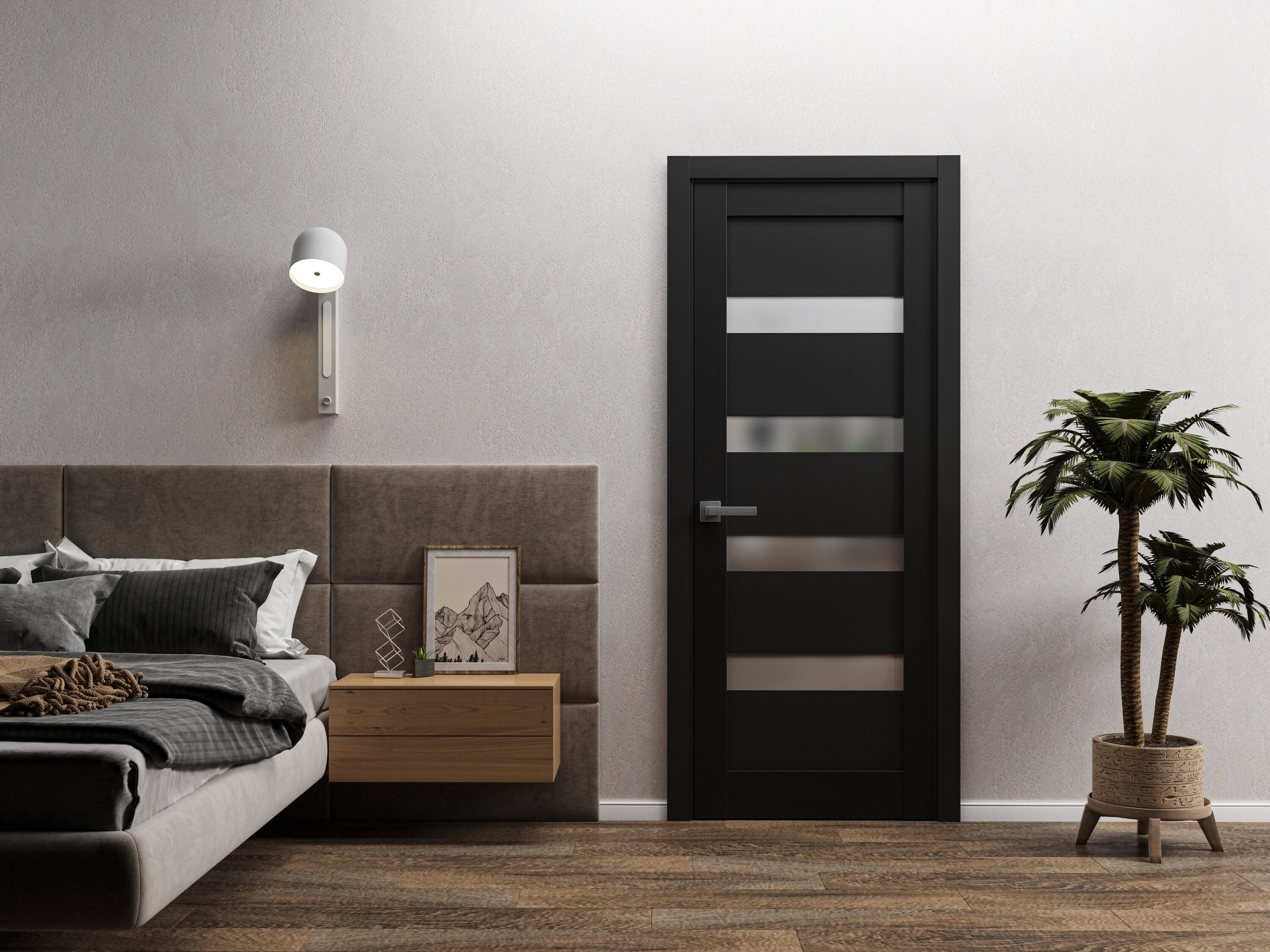 SARTODOORS QUA4113DBDBLK3284 Bifold-Sliding-Closet-Doors - View #5