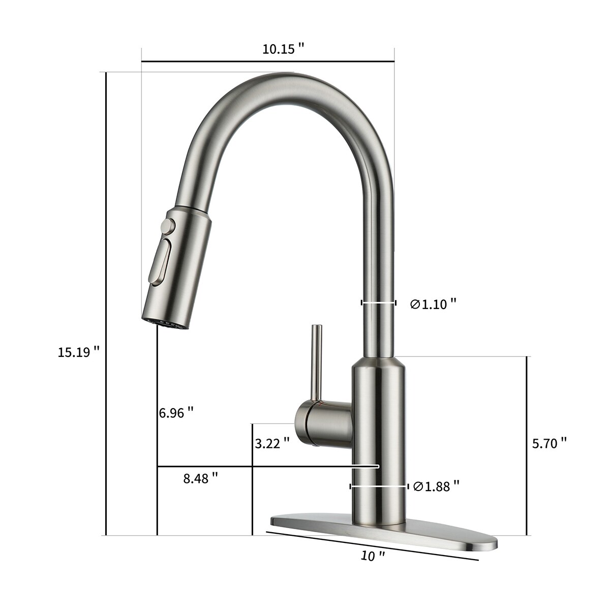 Mondawe MO-DT940272NS Kitchen-Faucets - View #7