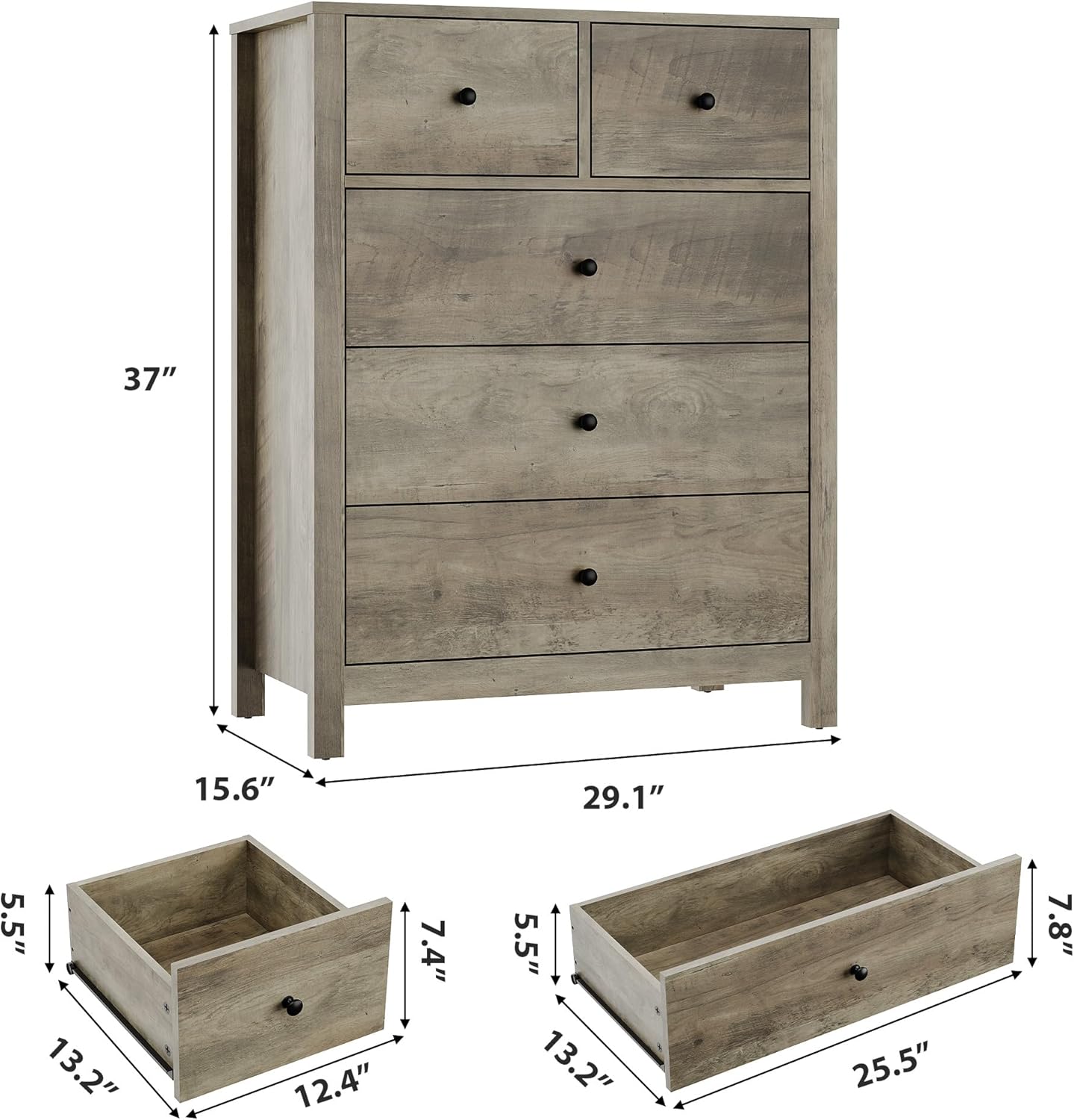 Qeetex DHZ-PHO-34KXGC8S dressers - View #2