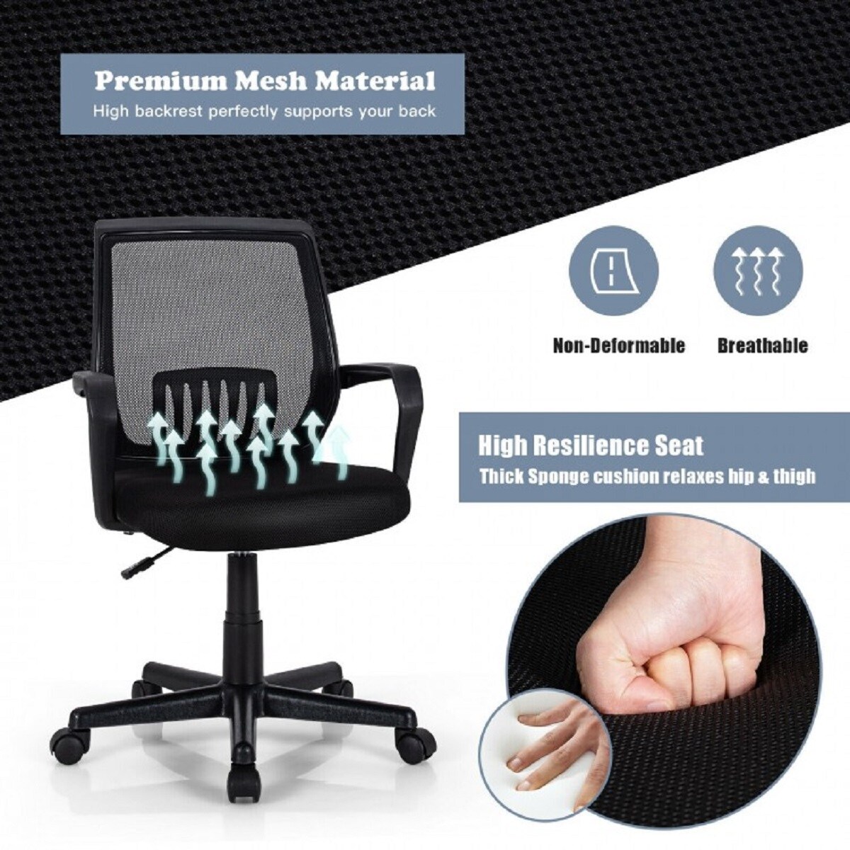 WELLFOR HWY-HW63005 Office-Chairs - View #5