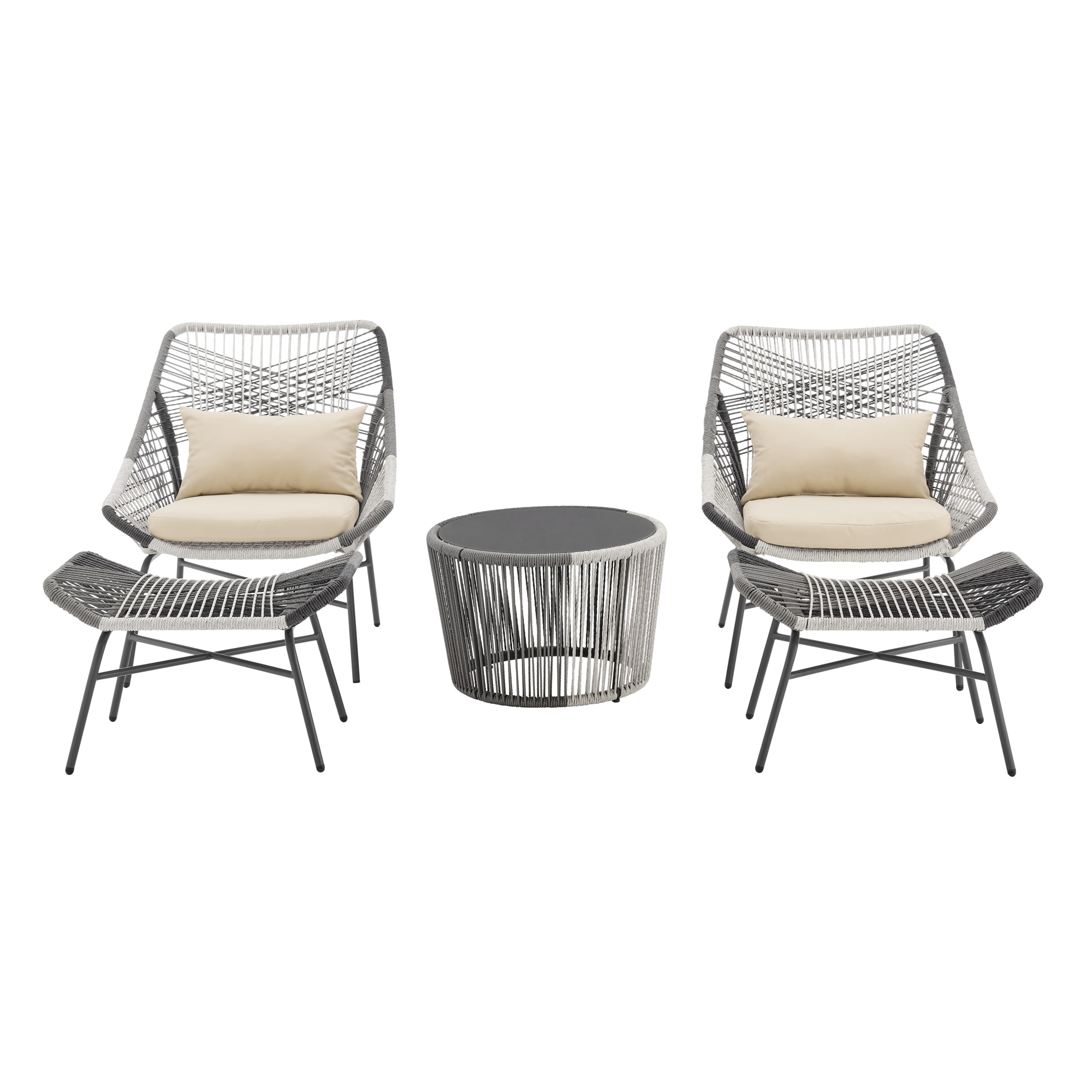 Manhattan Comfort OD-CV023-CR Patio-Conversation-Sets - View #2