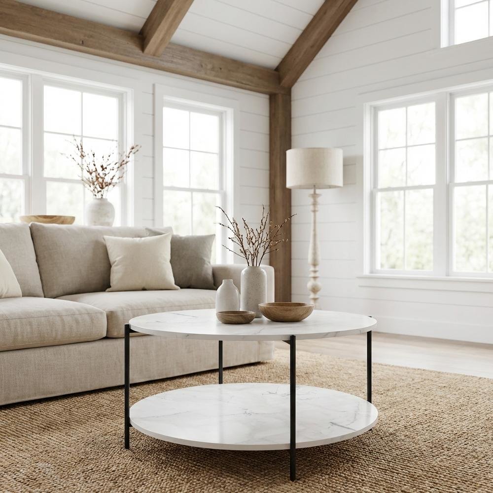 FurniFact BO4058664WHT Coffee-Tables - View #2