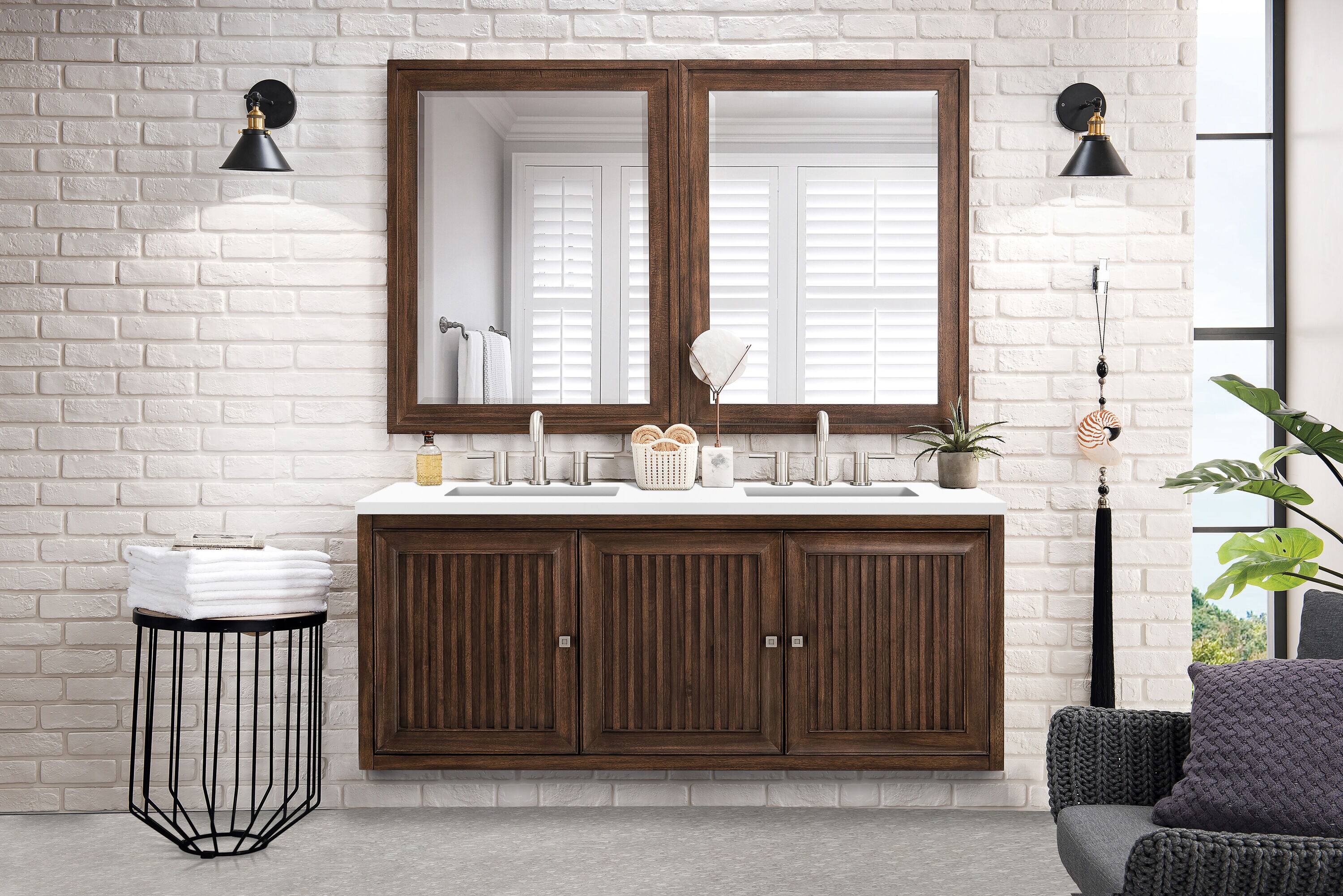James Martin Vanities E645-V60D-MCA-3WZ Bath-Vanity-Combo - View #2