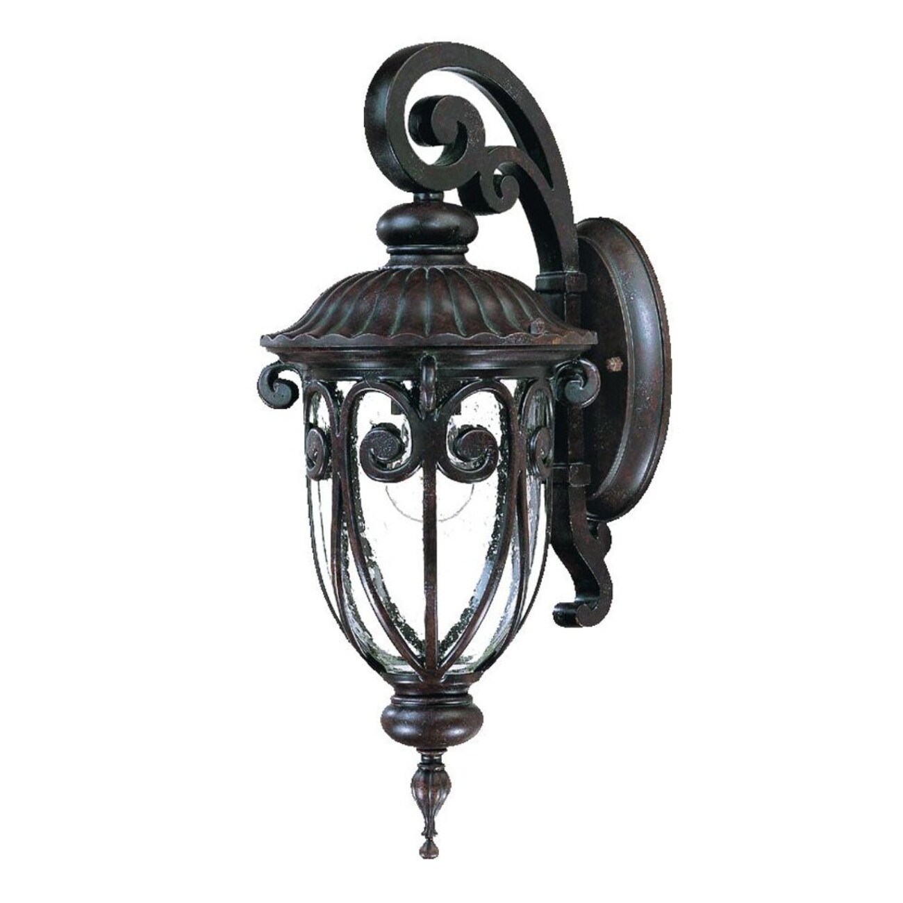 HomeRoots 4000398504 1-Light 18-in H Brown LED Outdoor Wall Light