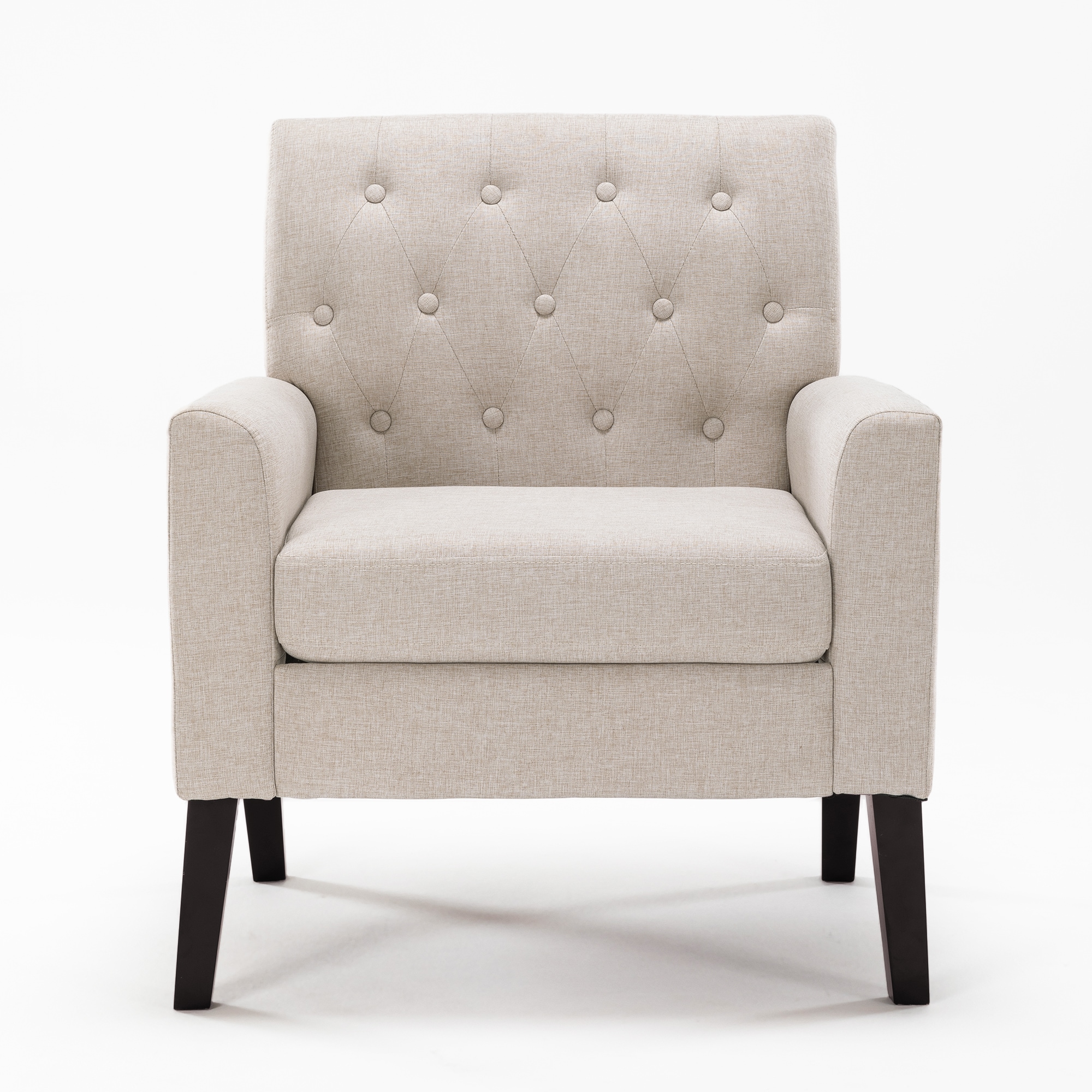 Lue Bona Modern Linen Accent Chair In The Chairs Department At