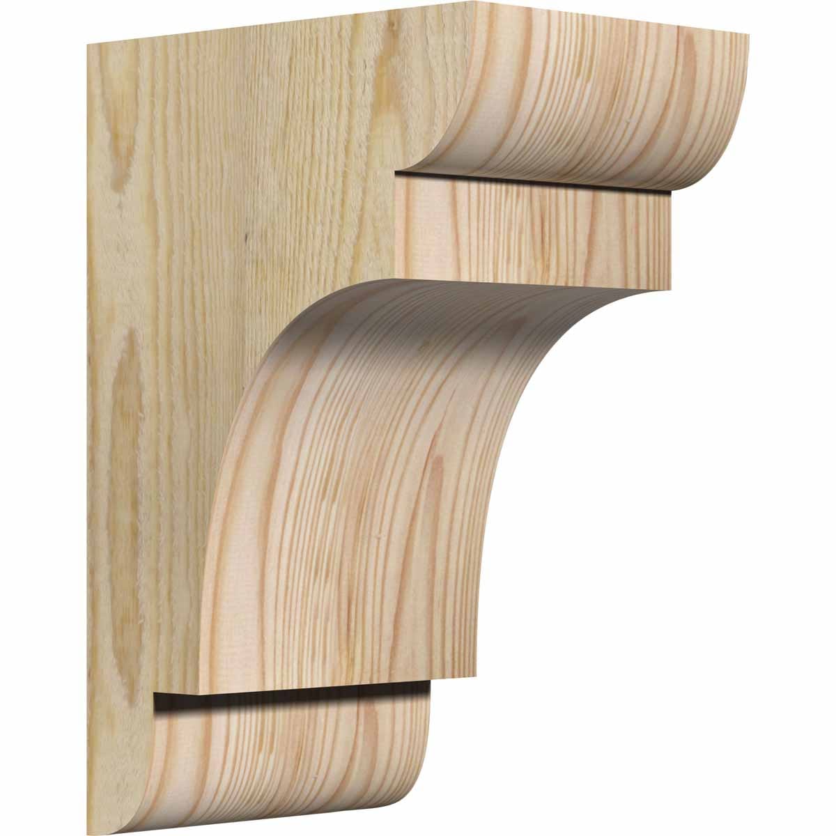Ekena Millwork COR06X08X12NEB00RDF 6-in x 8-in x 12-in New brighton Unfinished Douglas fir Wood Paintable/Stainable Corbel