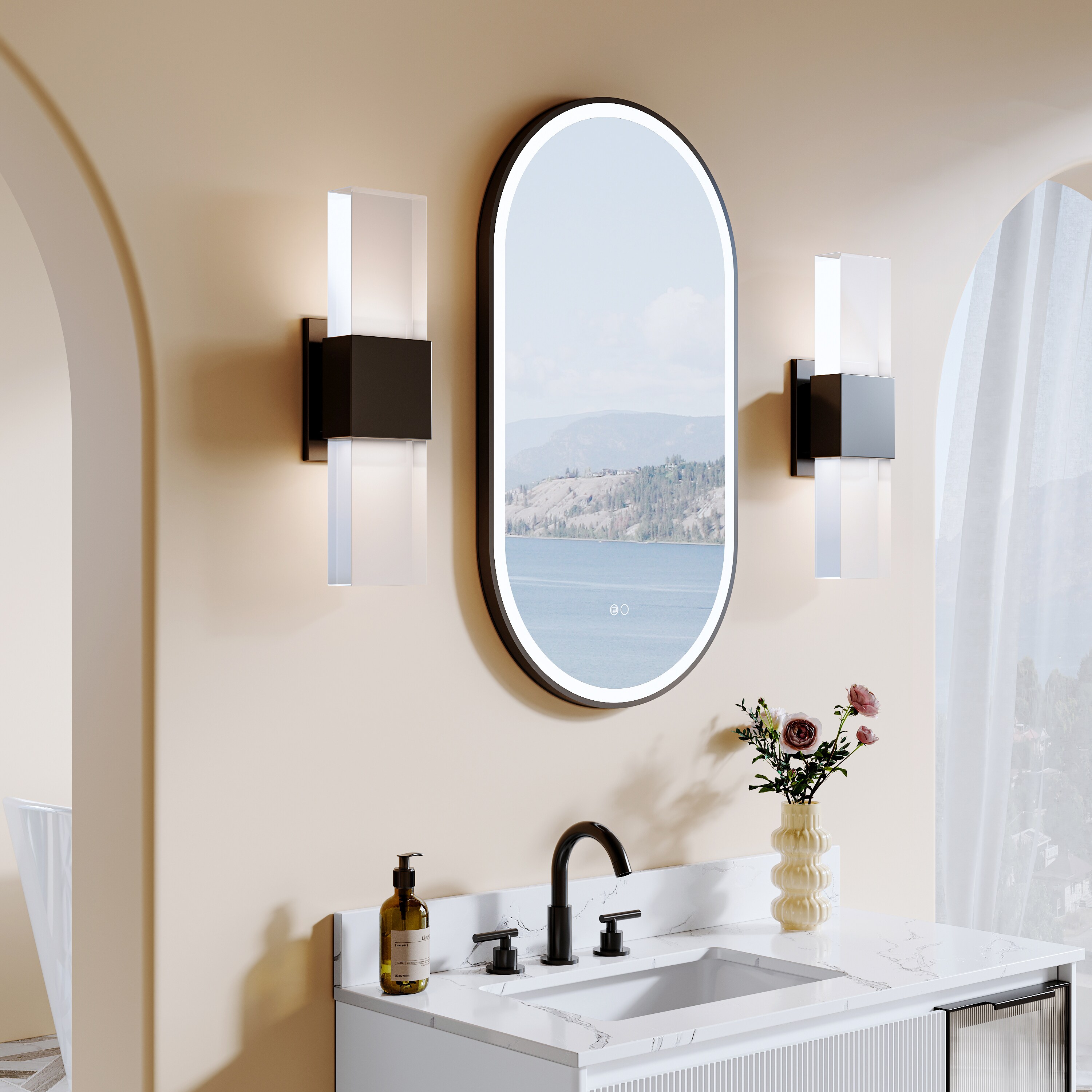 CALVON RC9-OR2036MB Framed-Bath-Mirrors - View #7