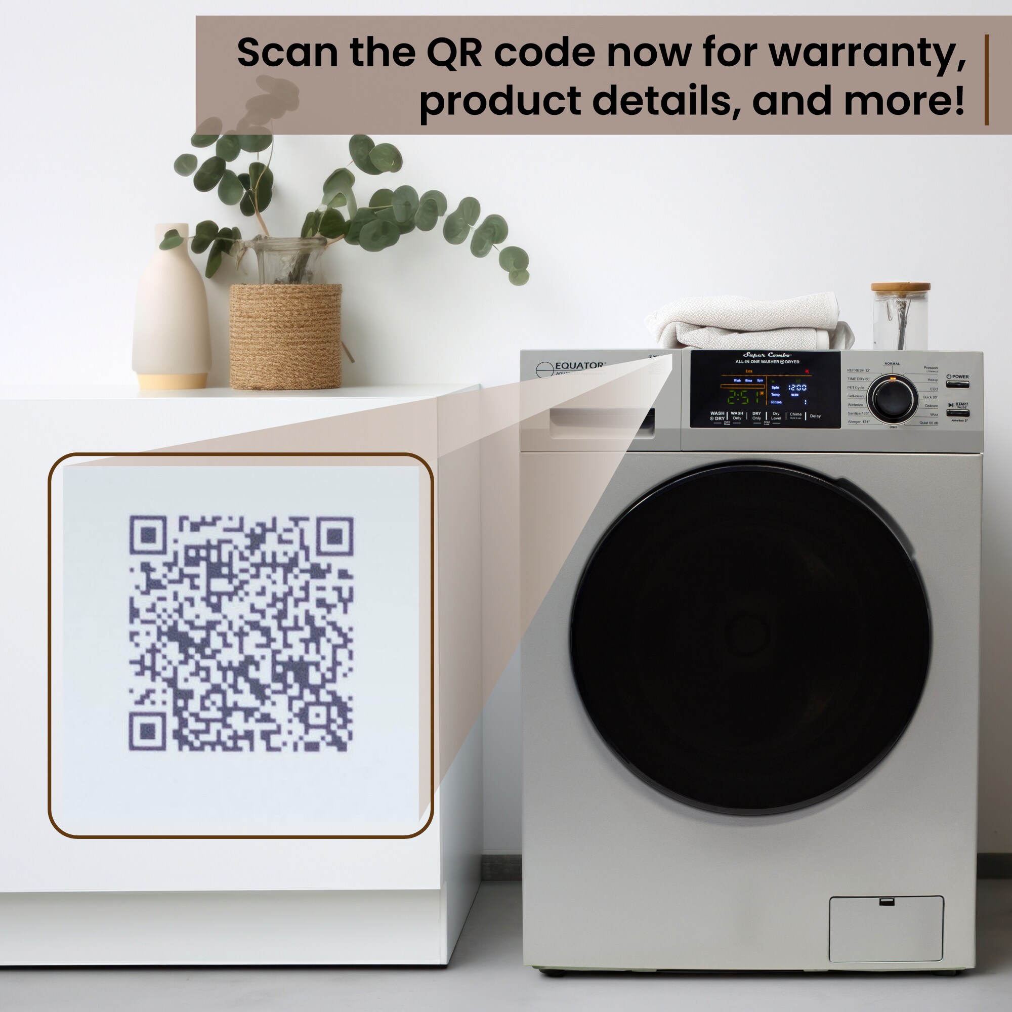 Equator Advanced Appliances EZ 4800 V SILVER Combination-Washers-Dryers - View #9