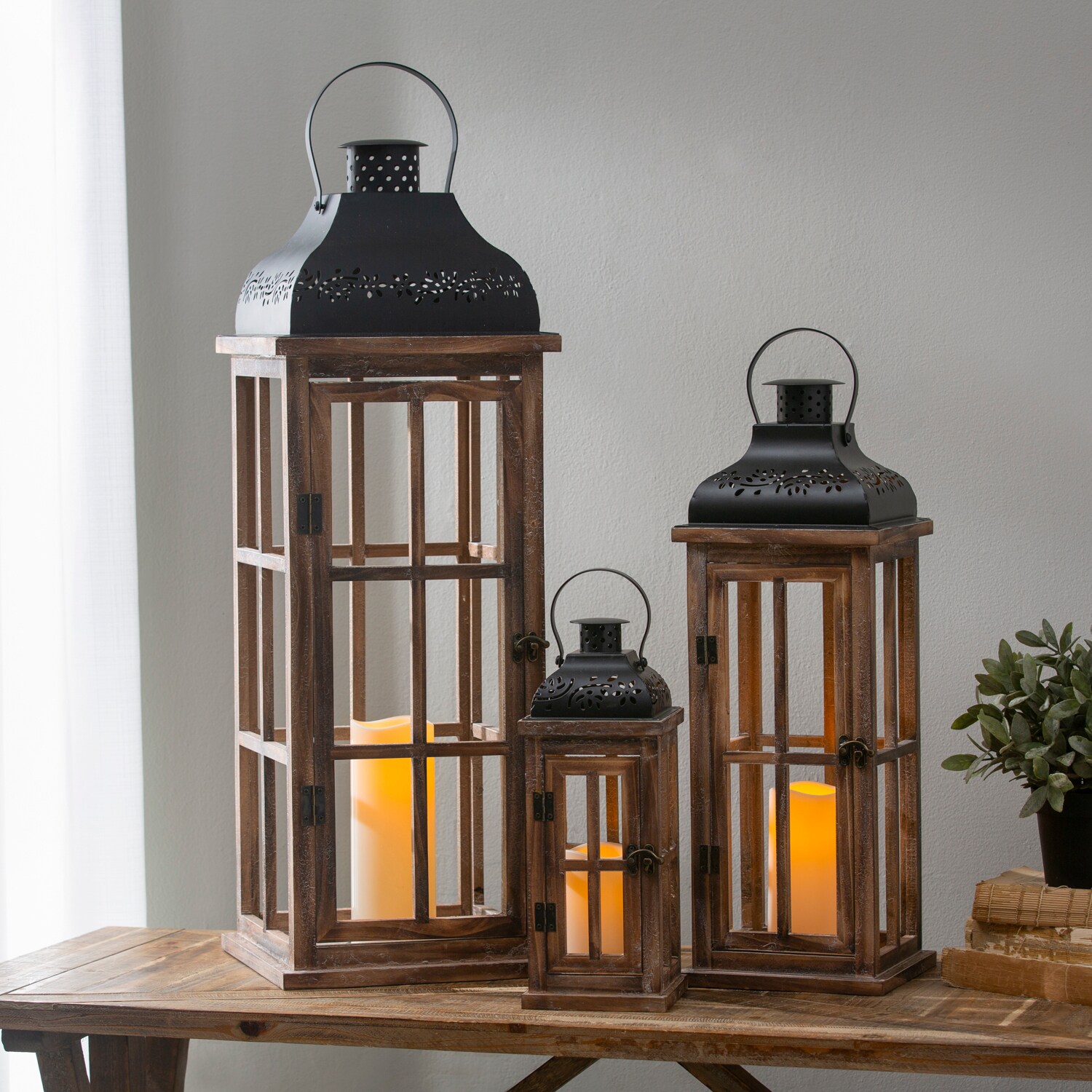 Evergreen 84G2761ECM Outdoor-Decorative-Lanterns - View #2
