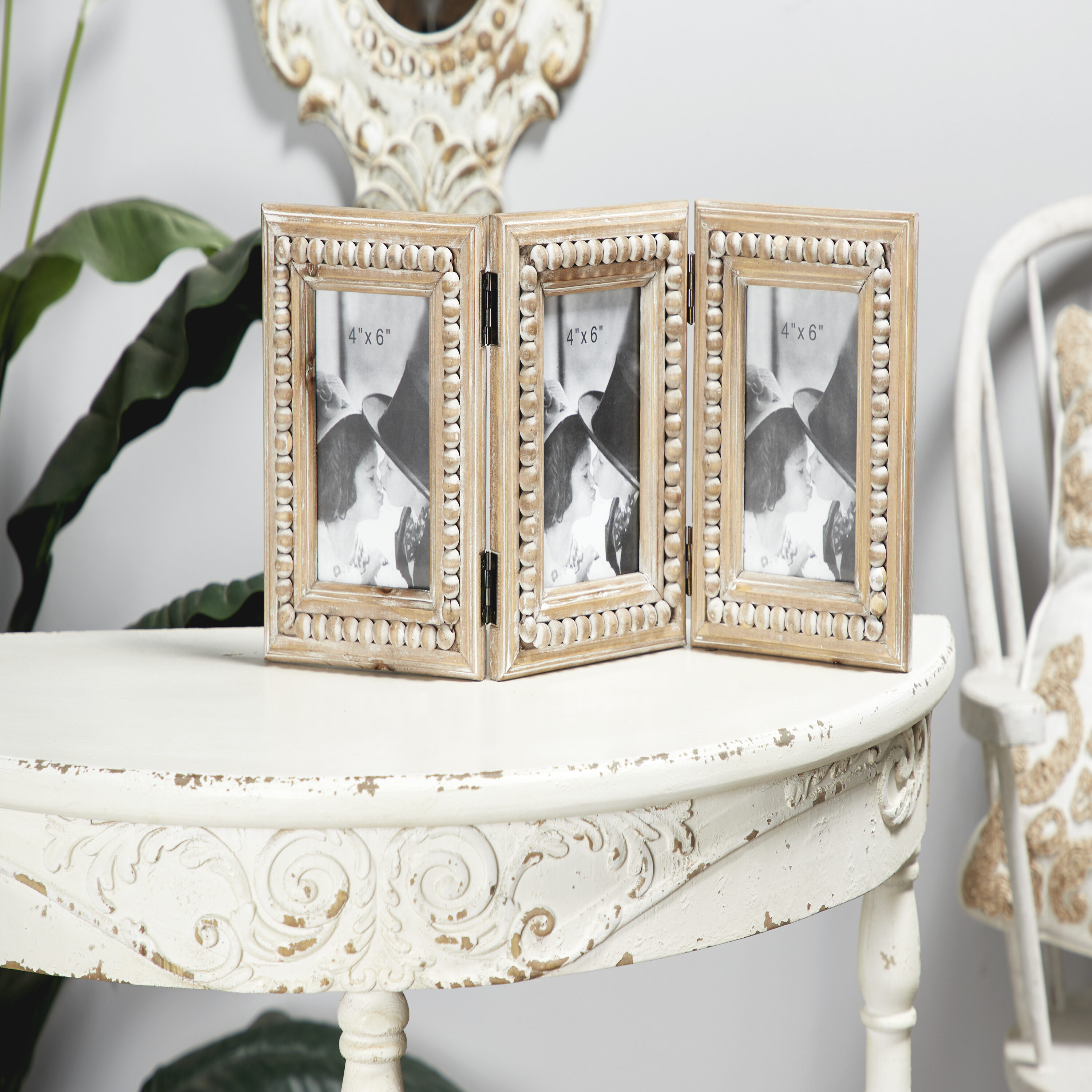 Grayson Lane 43585 Brown Beaded Wood ( Picture frame